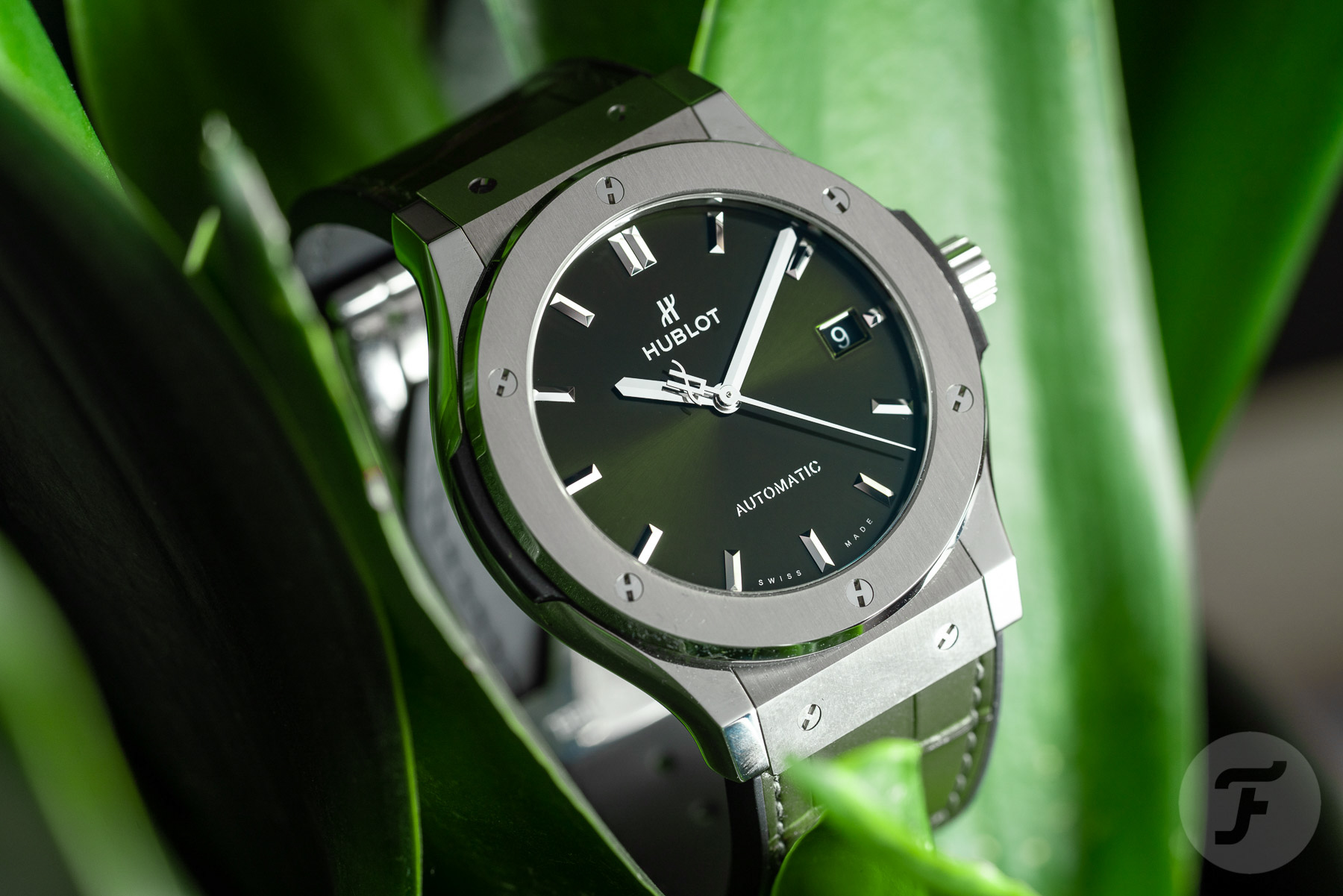Hands-On With The Emblematic Hublot Classic Fusion Titanium 45mm In Green