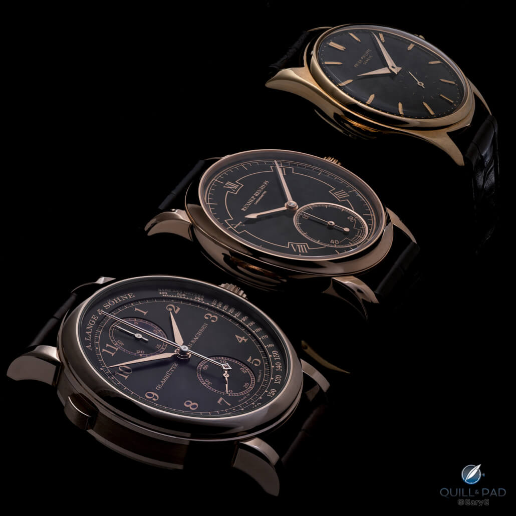 Behind The Lens: Three Black-Dialed Gold Treasures From Patek Philippe, Akrivia, And A. Lange & Söhne