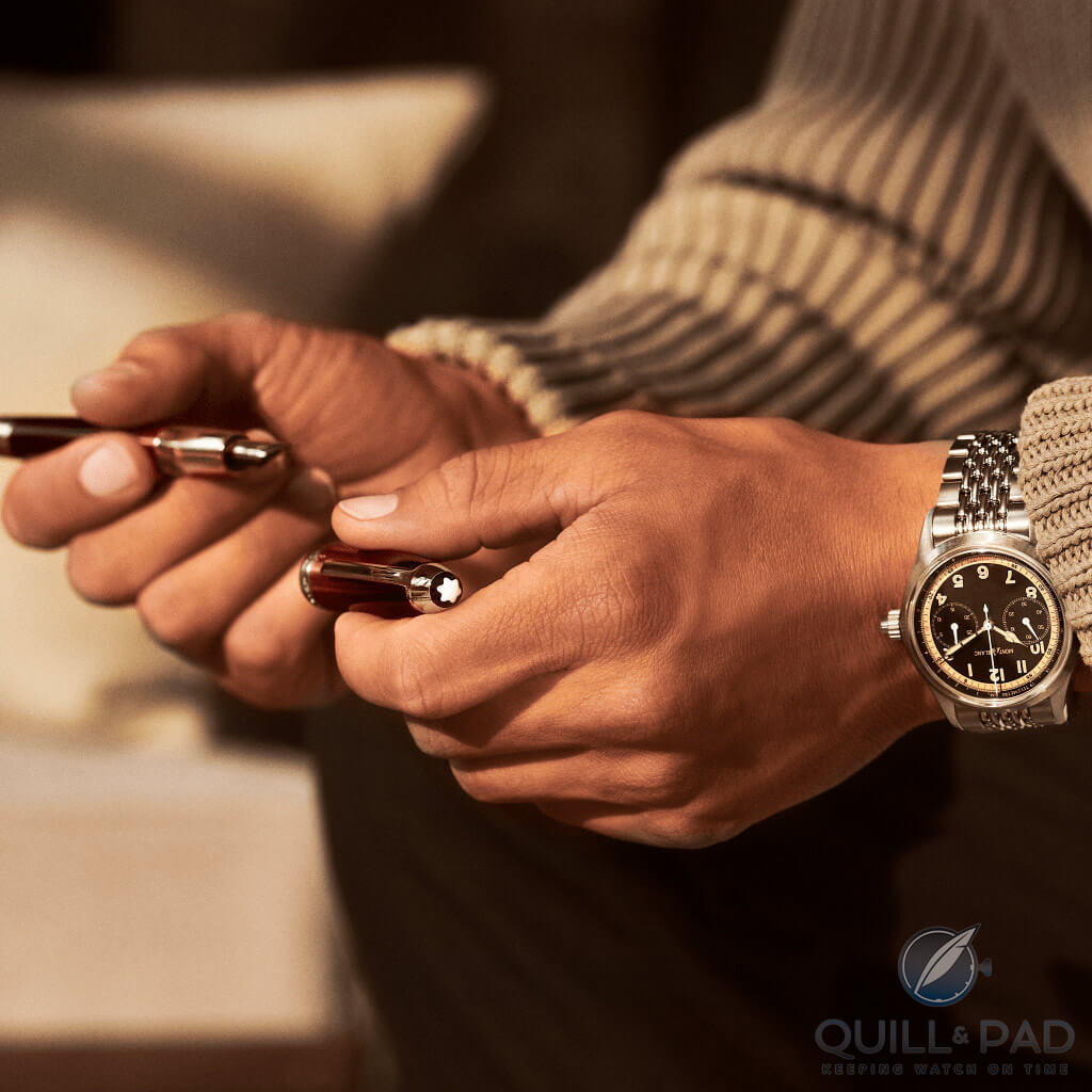 Montblanc Flexes With The New Meisterstück Calligraphy Solitaire Burgundy