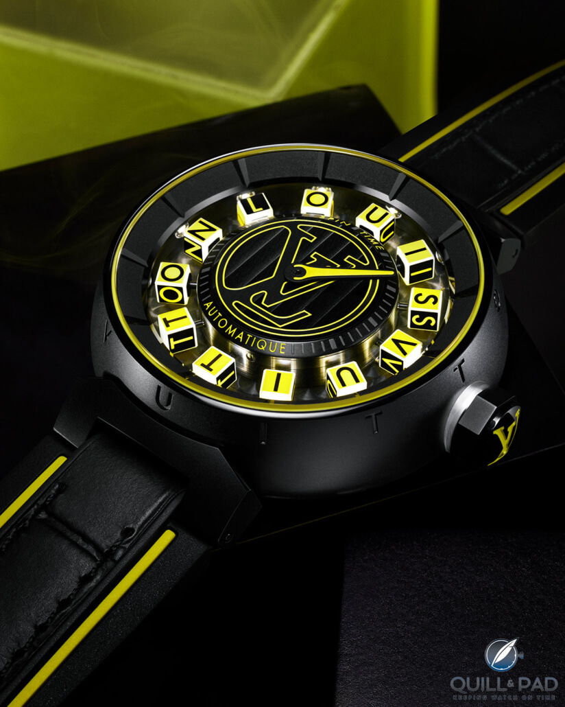 Louis Vuitton Tambour Spin Time Air Quantum: “Lit” Non-Traditional High Watchmaking