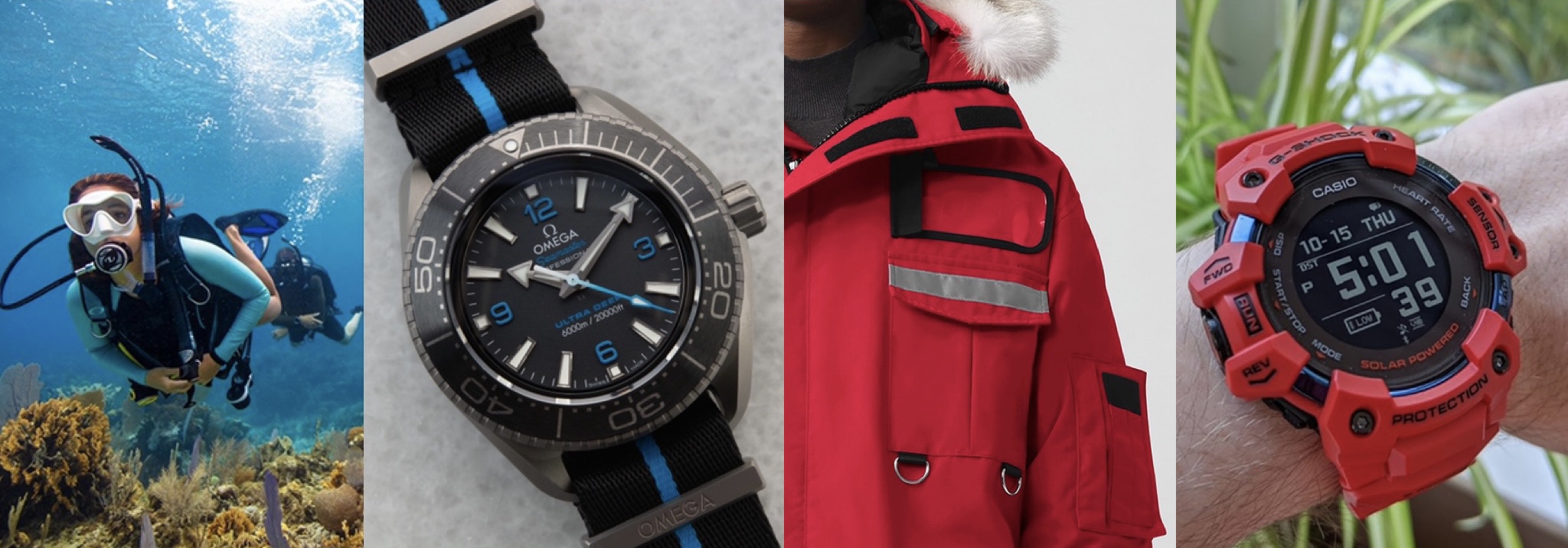 #EXPLORE The World Again: From Deep Sea Diving To Mountain Treks With Omega, Rolex, G-Shock, And More