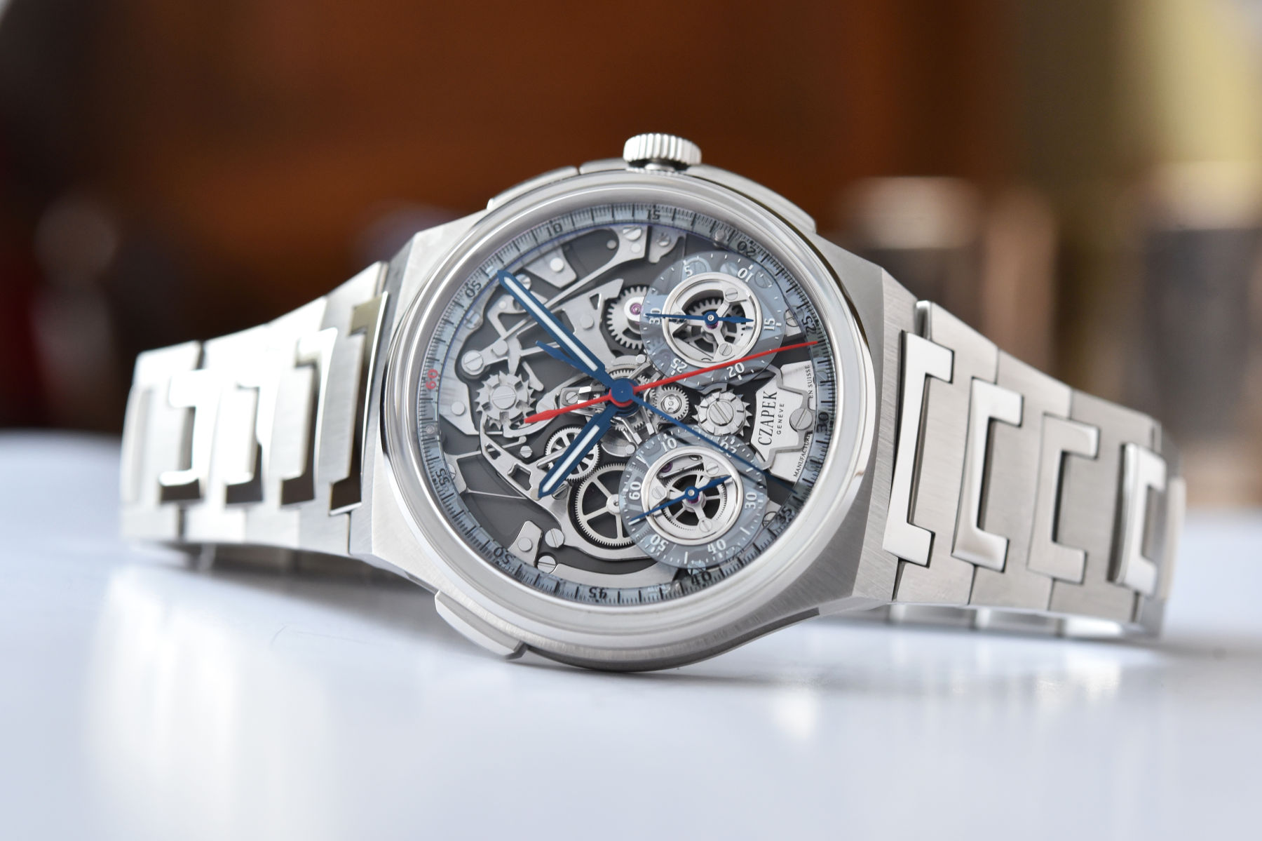 Czapek Launches Antarctique Rattrapante Ice Blue