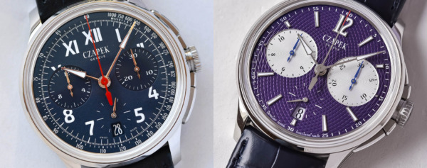 Introducing – Czapek Faubourg de Cracovie Chronograph Purple Panda & California Blue (Live Pics & Price)