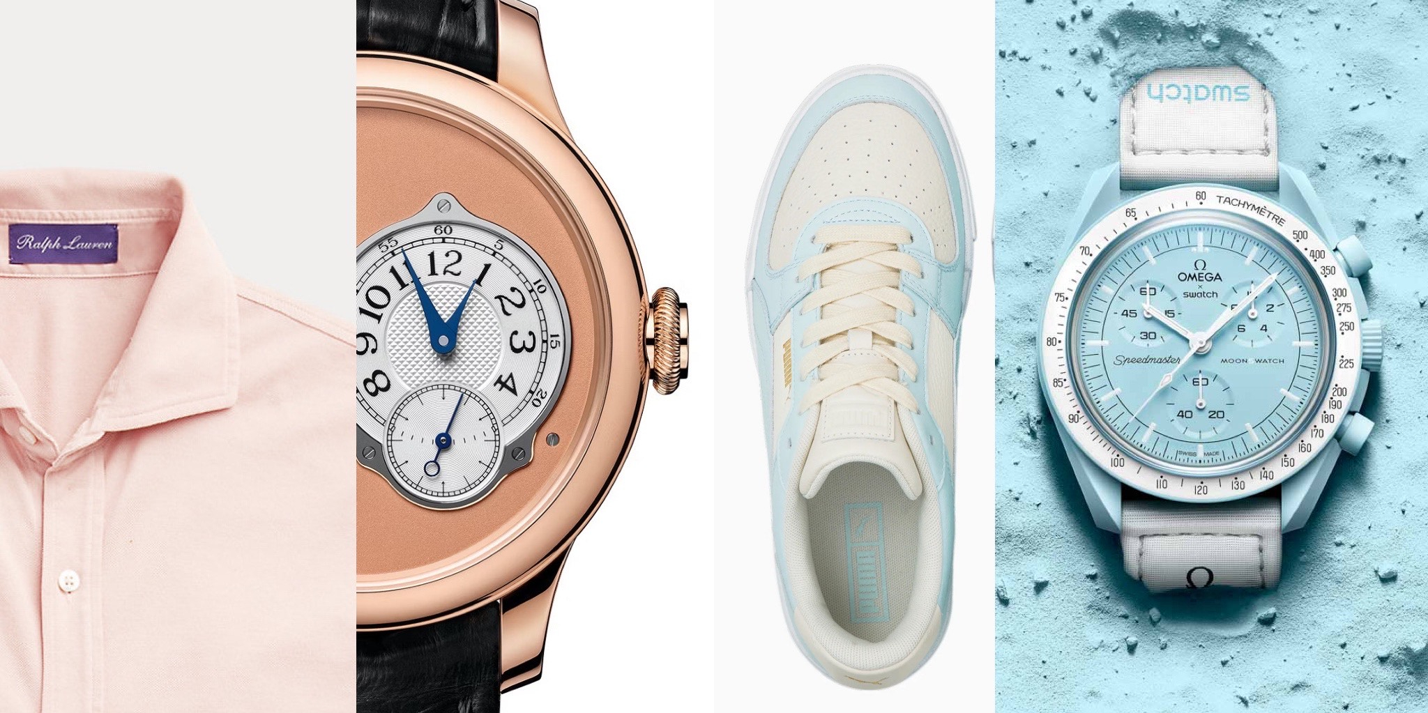 #PASTELS: Spring Is Calling With Breezy Colors And Gear — Omega × Swatch, Puma, Sinn, F.P.Journe, And More