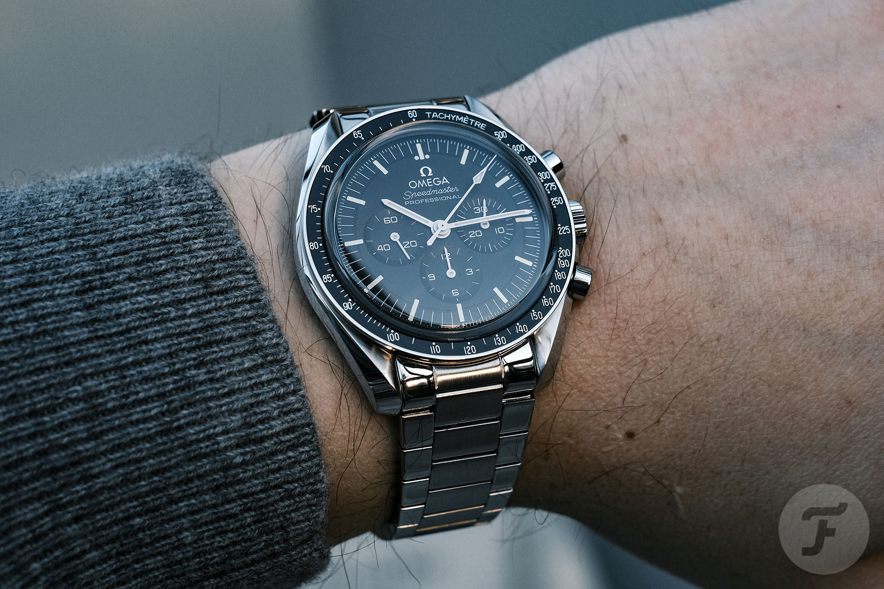 Strap Check: Forstner Cuts A Contemporary Look With Its Flat Link Bracelet For The Omega Speedmaster