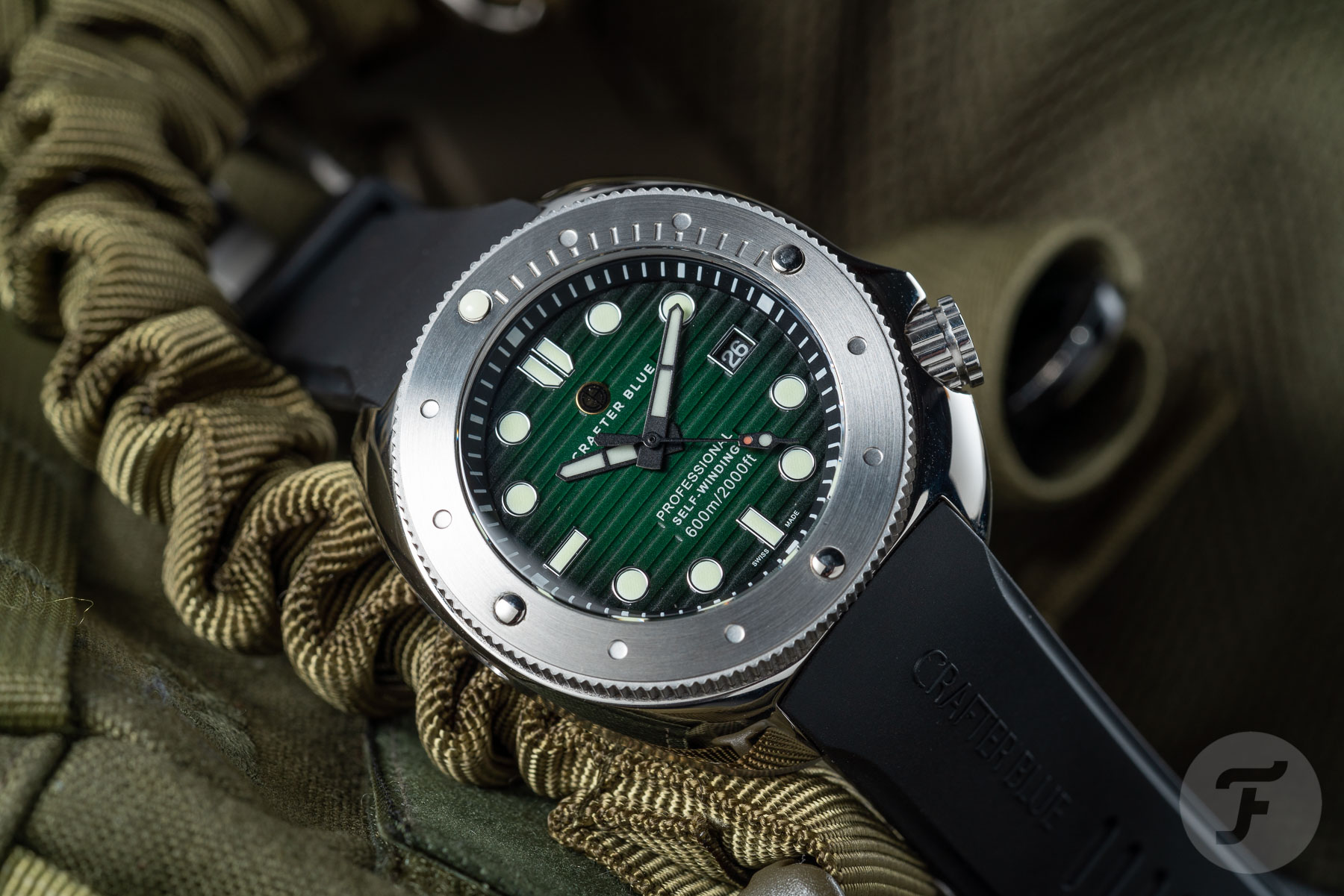 Crafter Blue Introduces A Green-Dialed Hyperion Ocean 600m Dive Watch