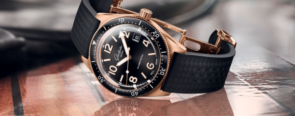 Introducing – The Glashütte Original SeaQ 39.5mm in Luxurious Red Gold and Sapphire Caseback