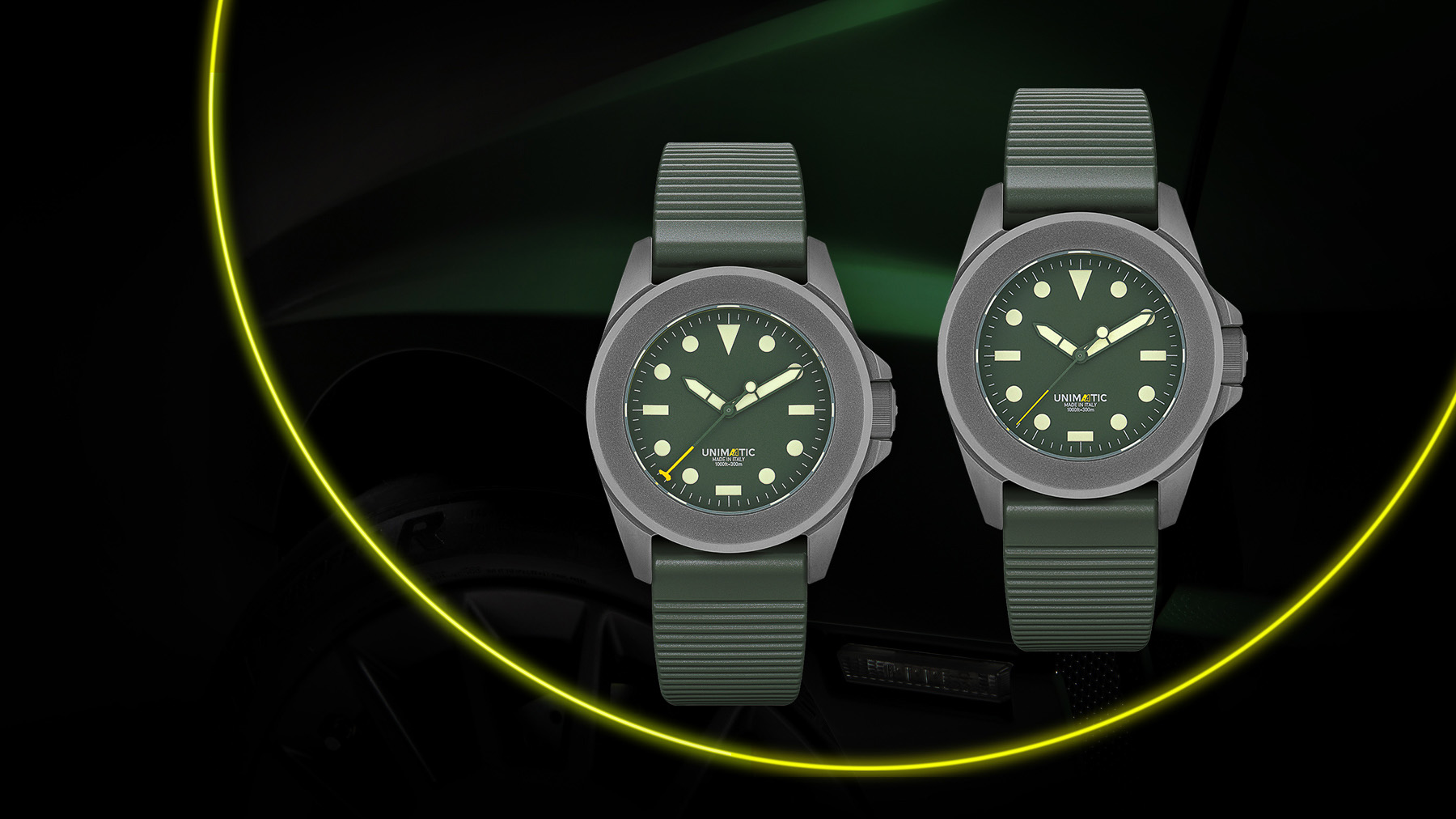 Unimatic Collaborates With Automobili Amos On A Pair Of Unique Modello Quattro Watches