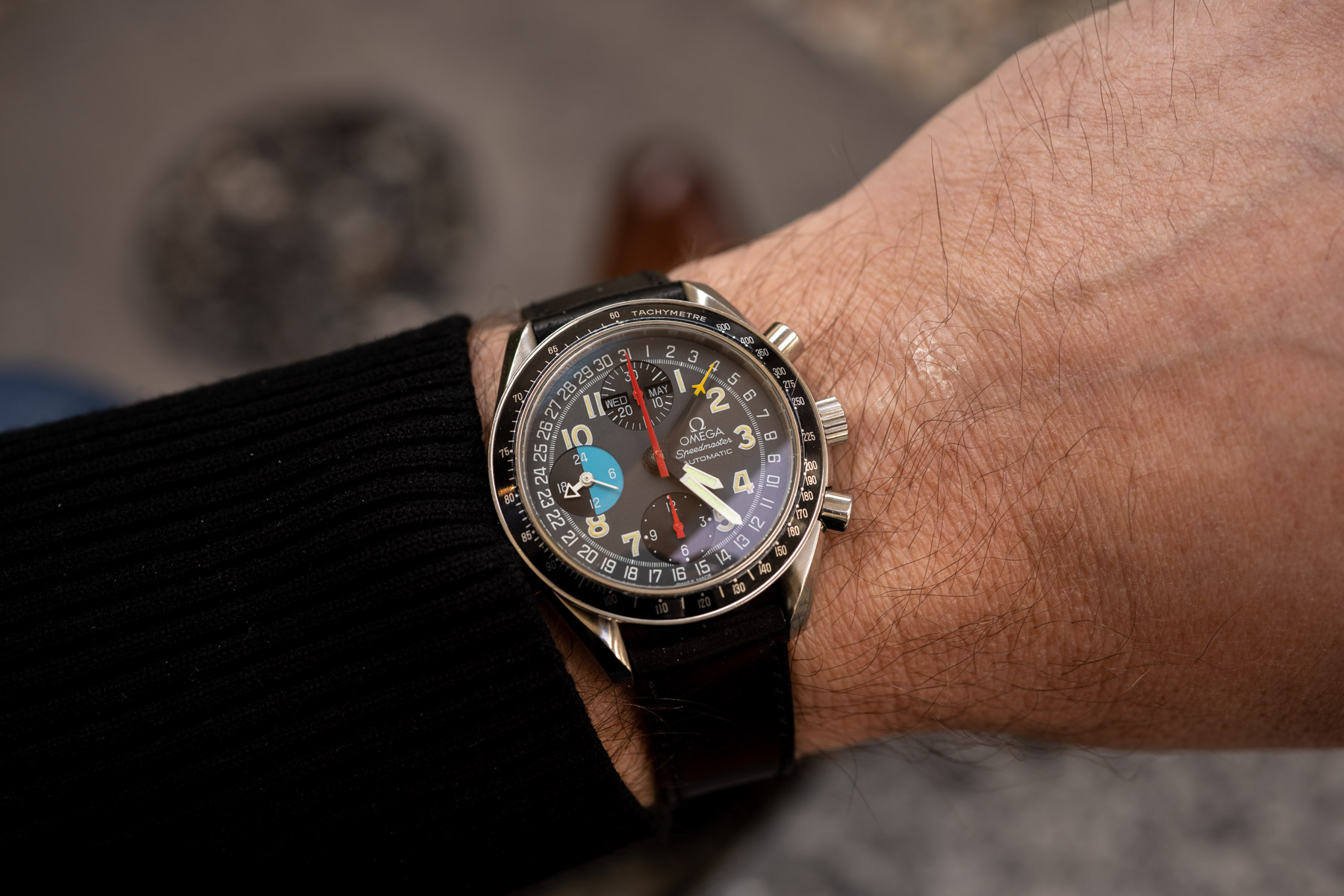 The Omega Speedmaster Mk40 3820.53 — Bringing Some Color To Your Day(-Date)