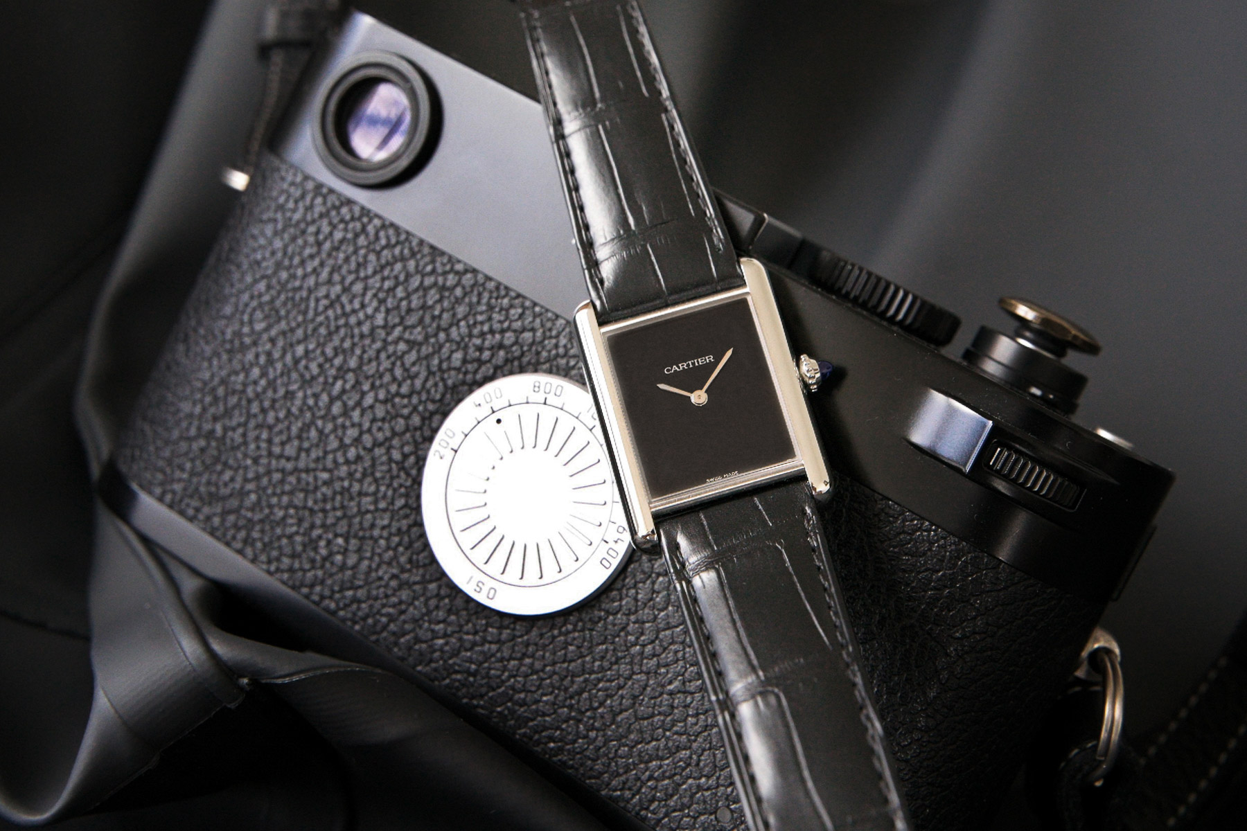 The New Cartier Tank Must In Black Stands Out Against Its Multi-Colored Counterparts