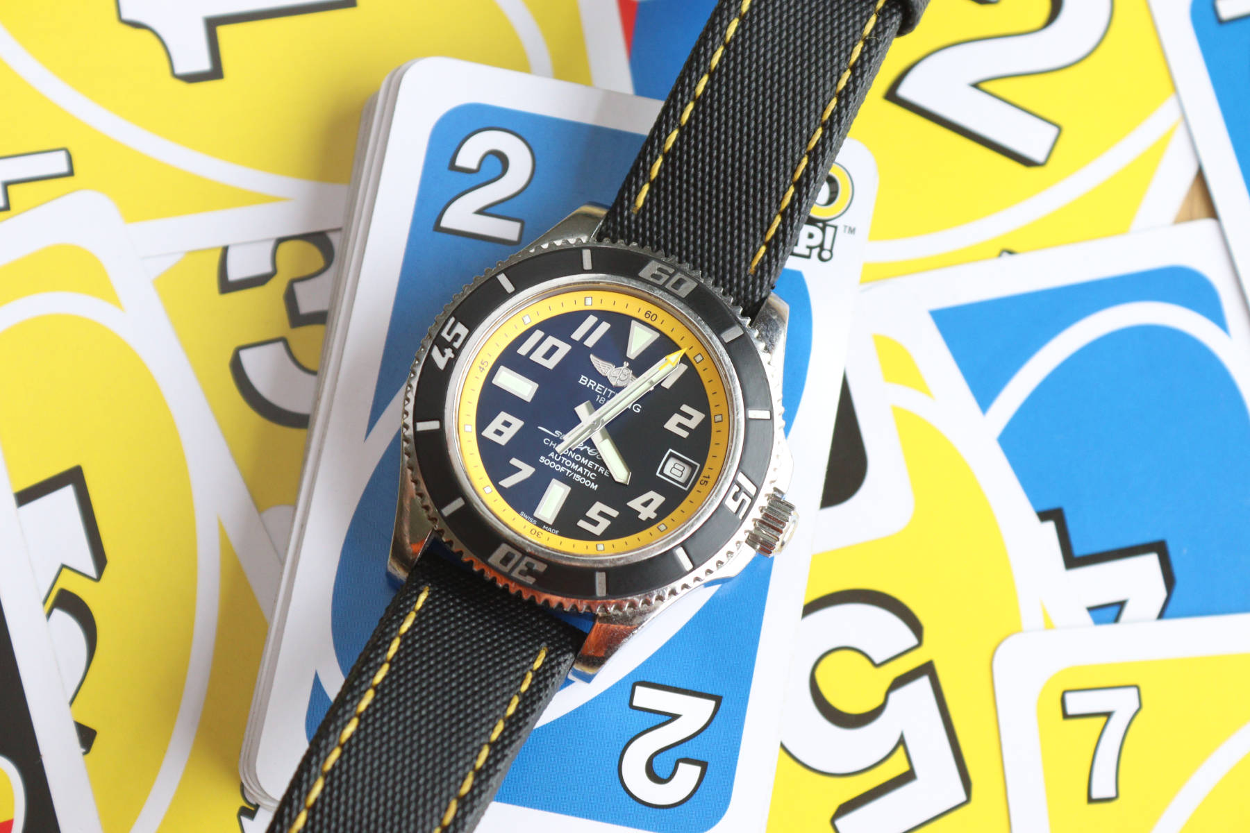Strap Check: My Breitling Superocean On A Zuludiver Rubber Sailcloth Strap