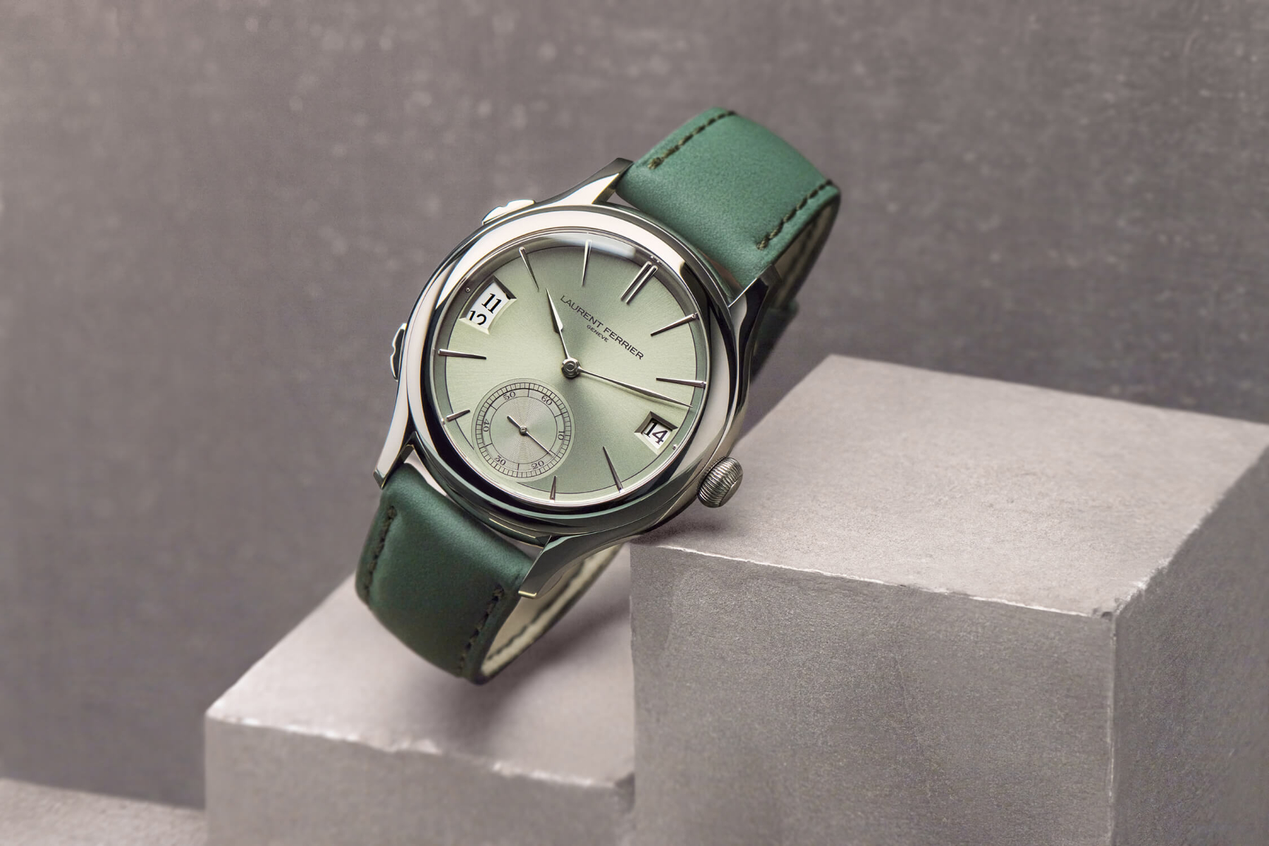 Embrace The Calm With The New Laurent Ferrier Classic Traveller “Série Atelier” Magnetic Green