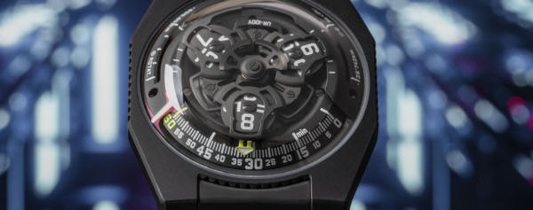 Introducing – The Urwerk UR-100V Full Black Titanium Jacket