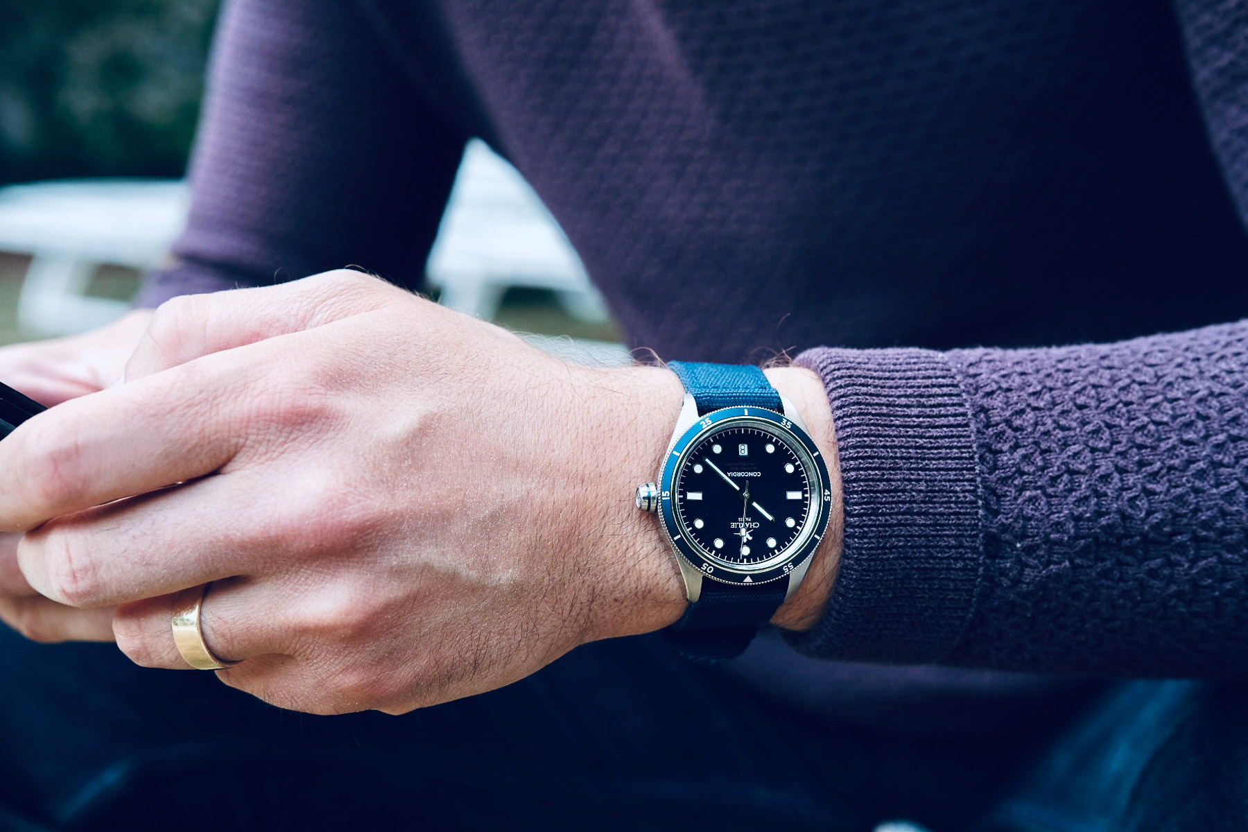 Hands-On: The Charlie Paris Concordia Blue Dive Watch — From France With Love
