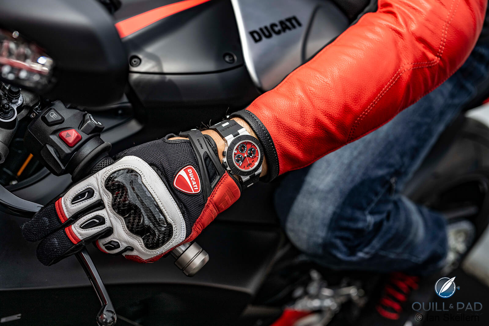Bulgari Aluminium Ducati Special Edition Chronograph And Riding The Ducati Streetfighter V2: Italian Icons Photofest!