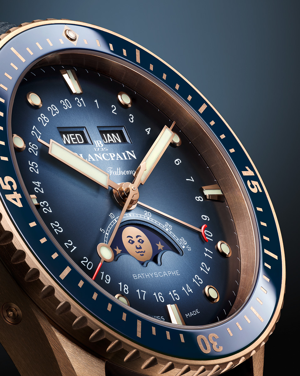 Blancpain Introduces The Fifty Fathoms Bathyscaphe Quantième Complet In Titanium And Rose Gold