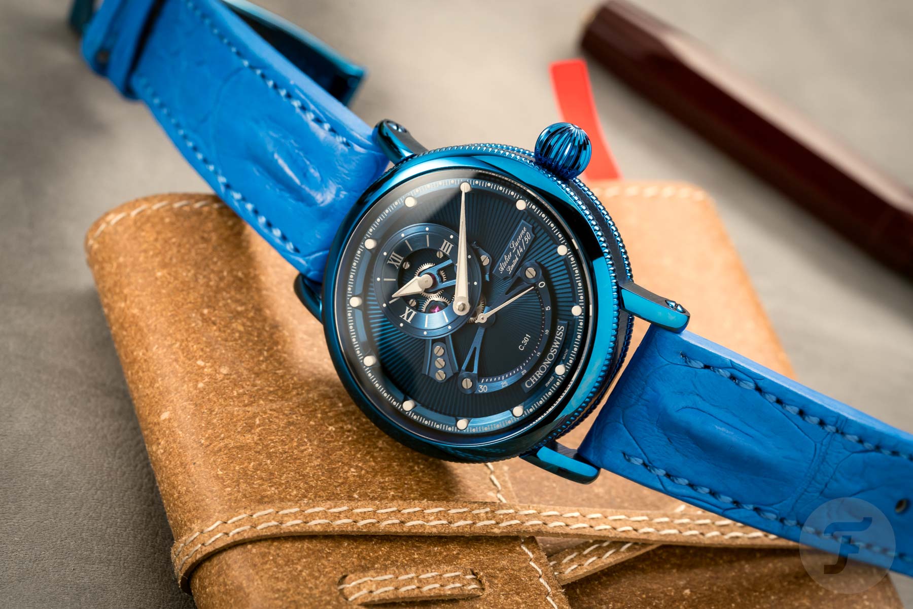 Hands-On With The Bluer-Than-Blue Chronoswiss Open Gear ReSec Electric Blue