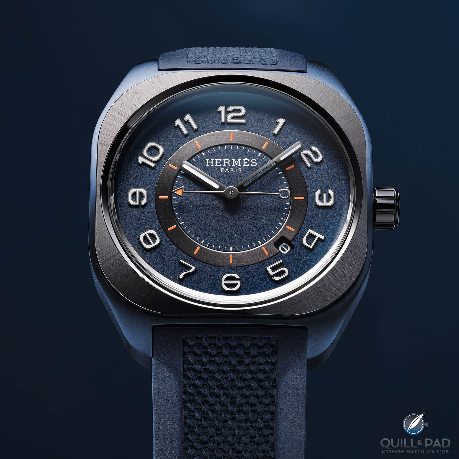 Hermès Goes High-Tech With H08 In Ceramic And Blue PVD-Coated Titanium