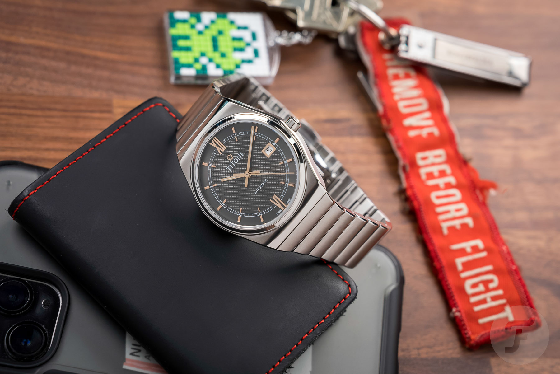 Hands-On: The New Titoni Impetus With An Anthractite Clous De Paris Dial