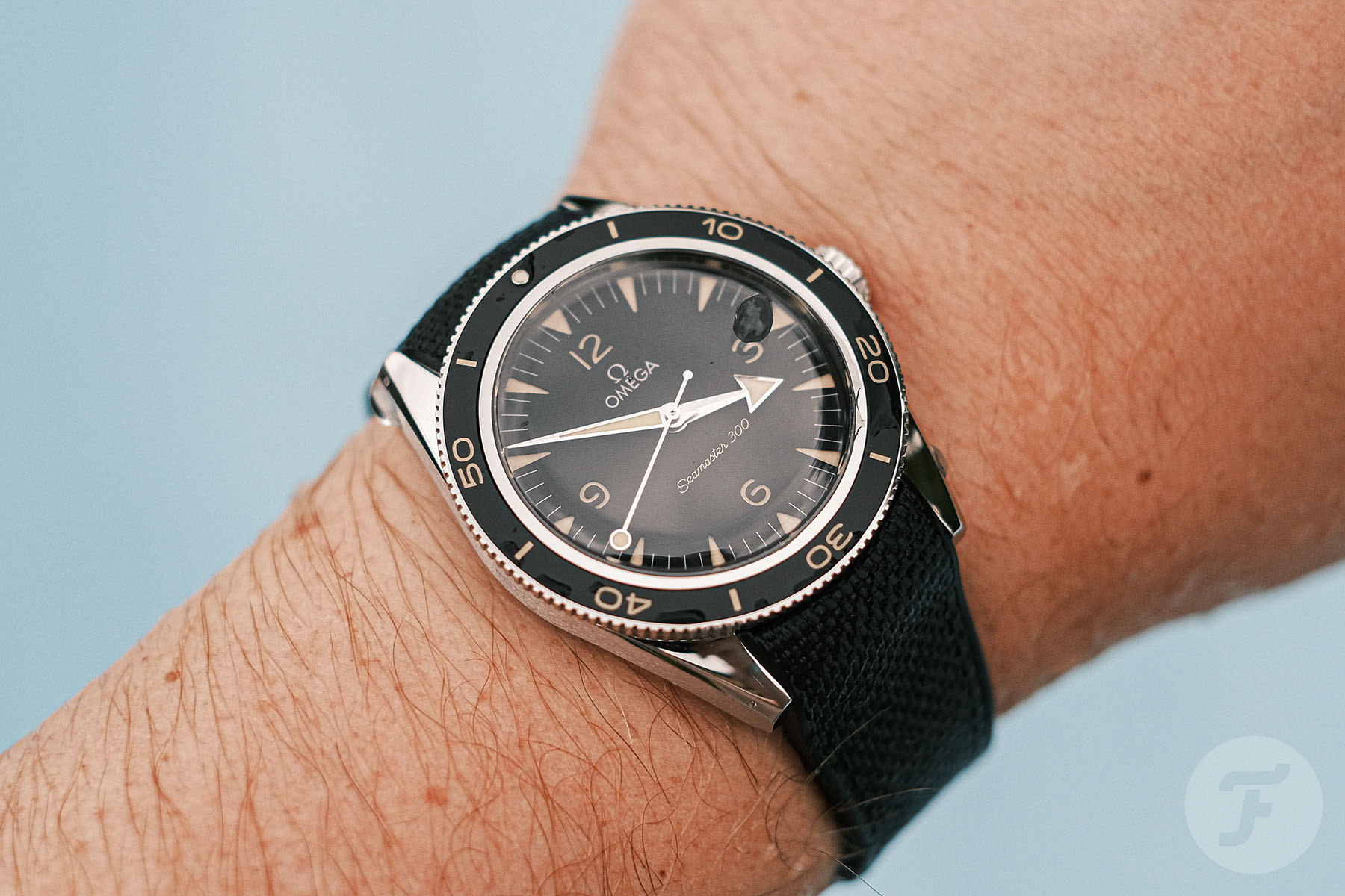 Strap Check: Rubber B SwimSkin Ballistic On The Omega Seamaster 300