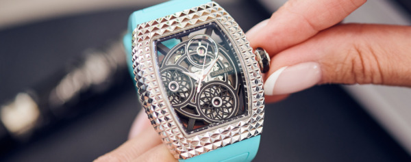 Women’s Watch Wednesday – The Gimbutis Avantgarde Pinecone Skeleton White Gold