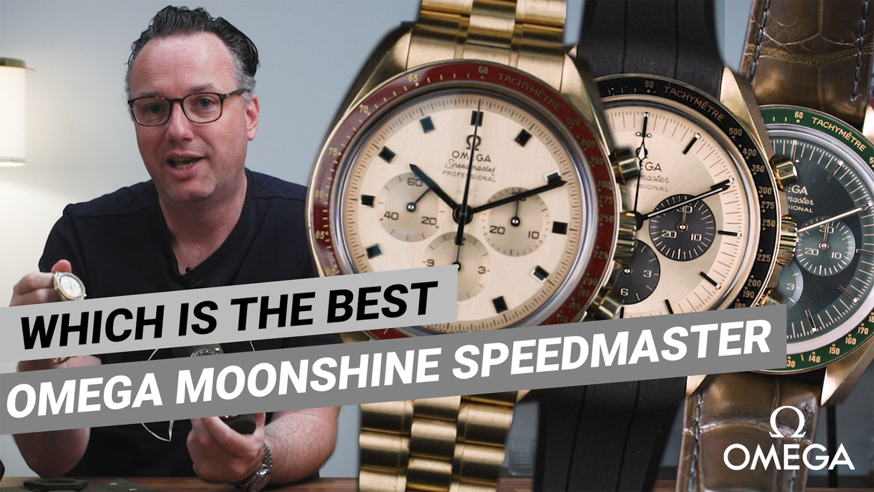 [Video] Hands-On With All Three Moonshine Gold Omega Speedmasters