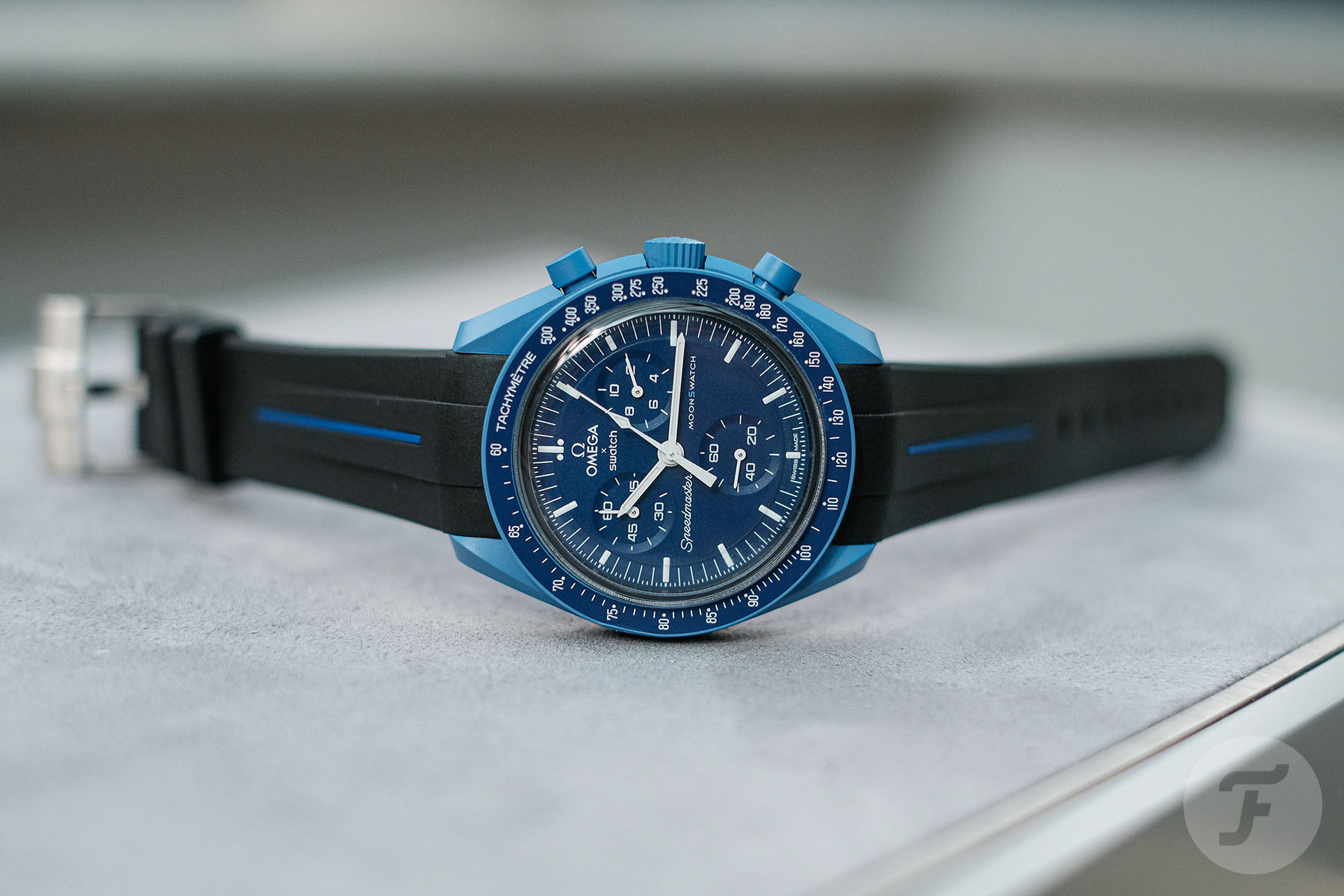 Strap Check: The 0 Rubber B VulChromatic® For The 0 Omega × Swatch Speedmaster MoonSwatch