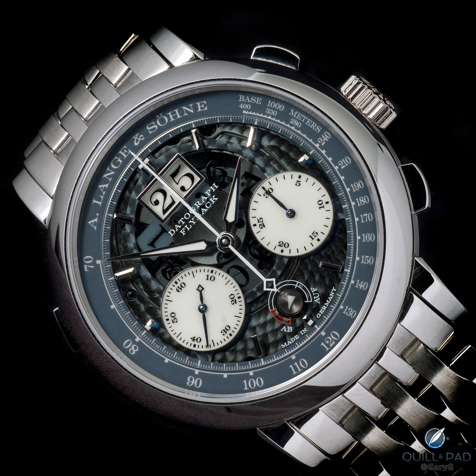 Behind The Lens: The ‘Lumendorff’ A. Lange & Söhne Datograph Lumen with Unique Custom-Fitted Platinum Bracelet – Reprise