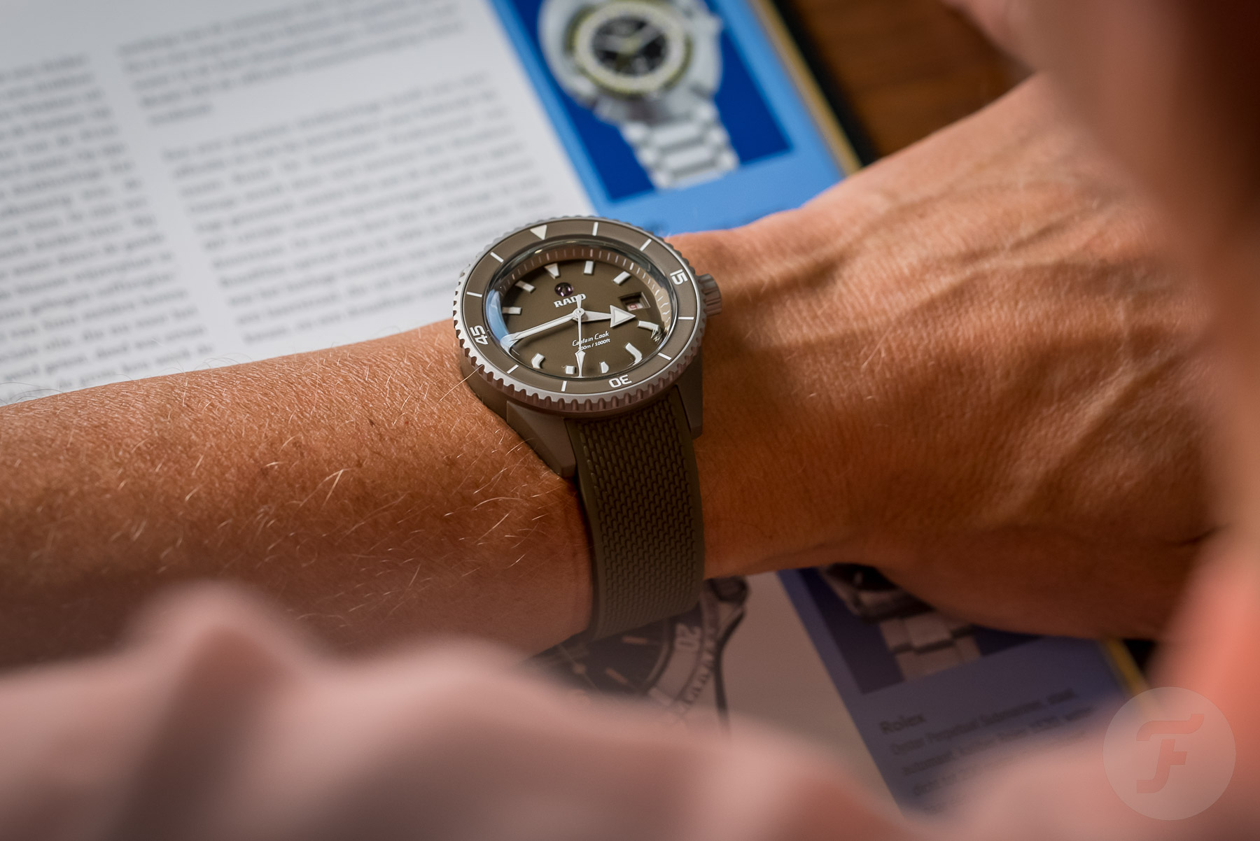Hands-On With The Rado Captain Cook High-Tech Ceramic Diver In Stealthy And Stylish Olive Green