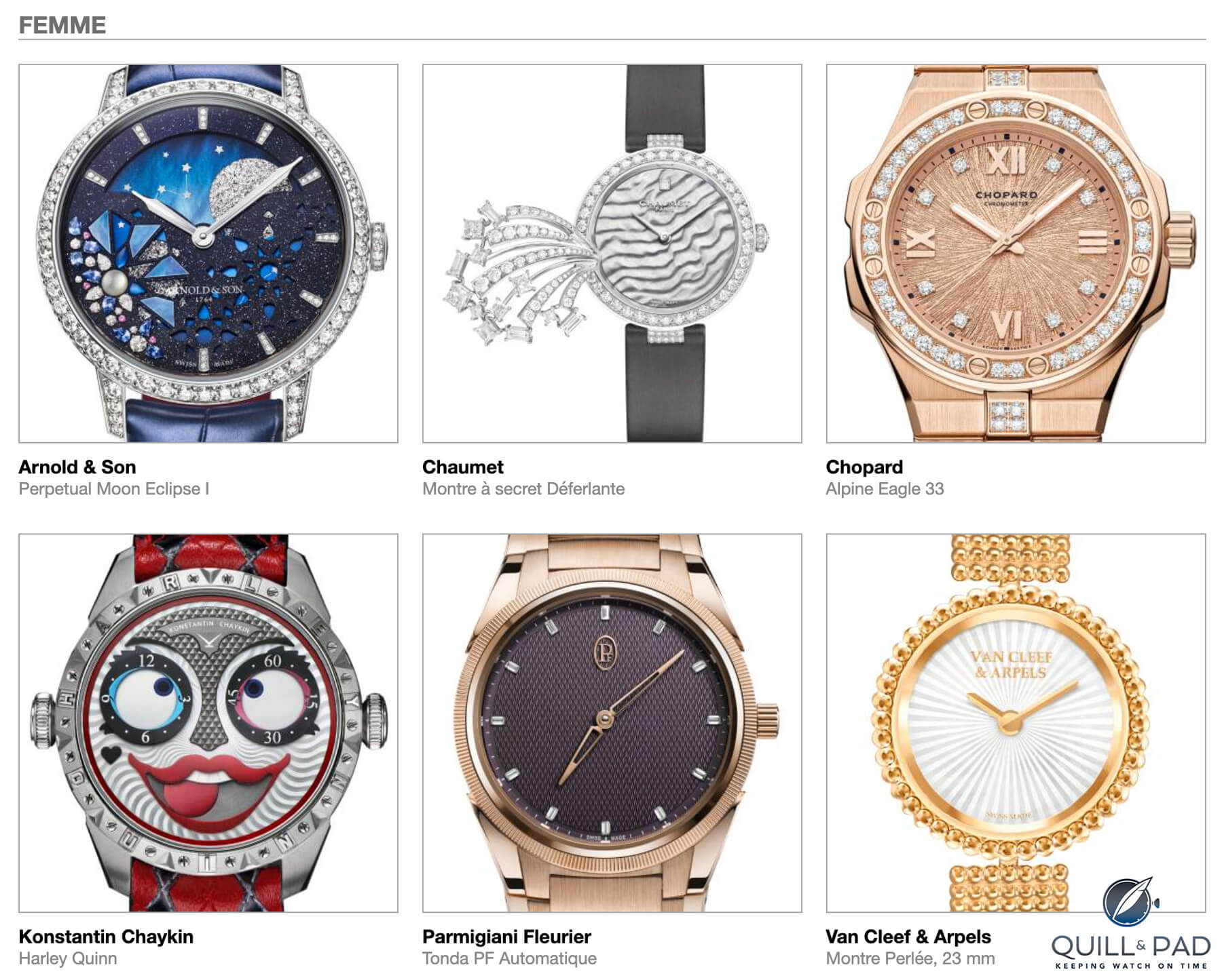 Our Predictions In The Ladies Category Of The 2022 Grand Prix d’Horlogerie de Genève (GPHG): Little Consensus, 4 Picks To Win