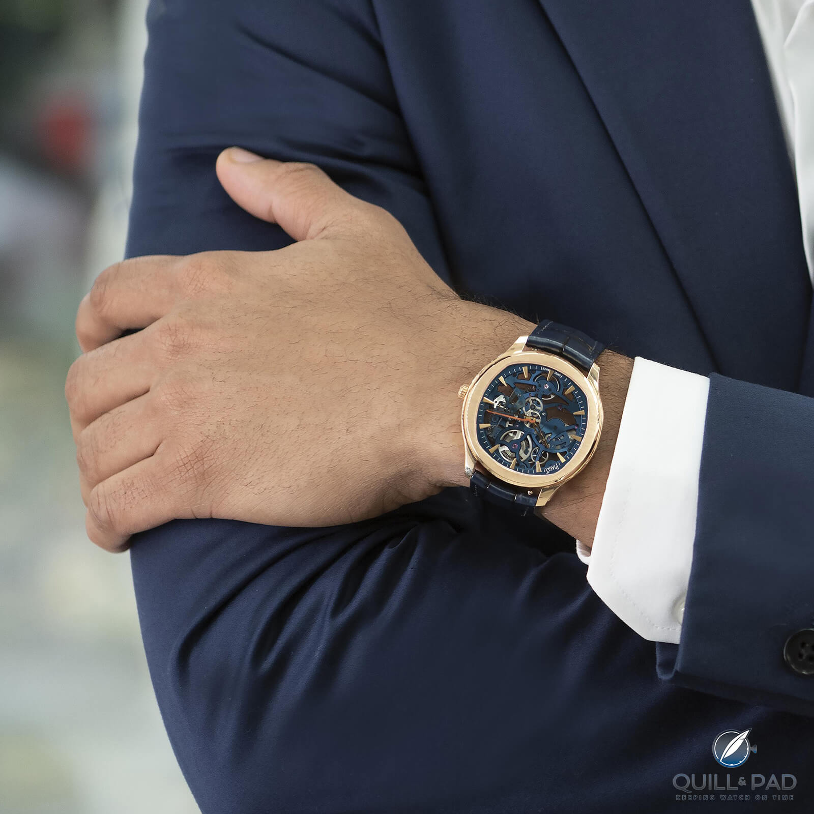Piaget Polo Skeleton In Pink Gold: The Power Of A Sublime Blue-Gold Contrast
