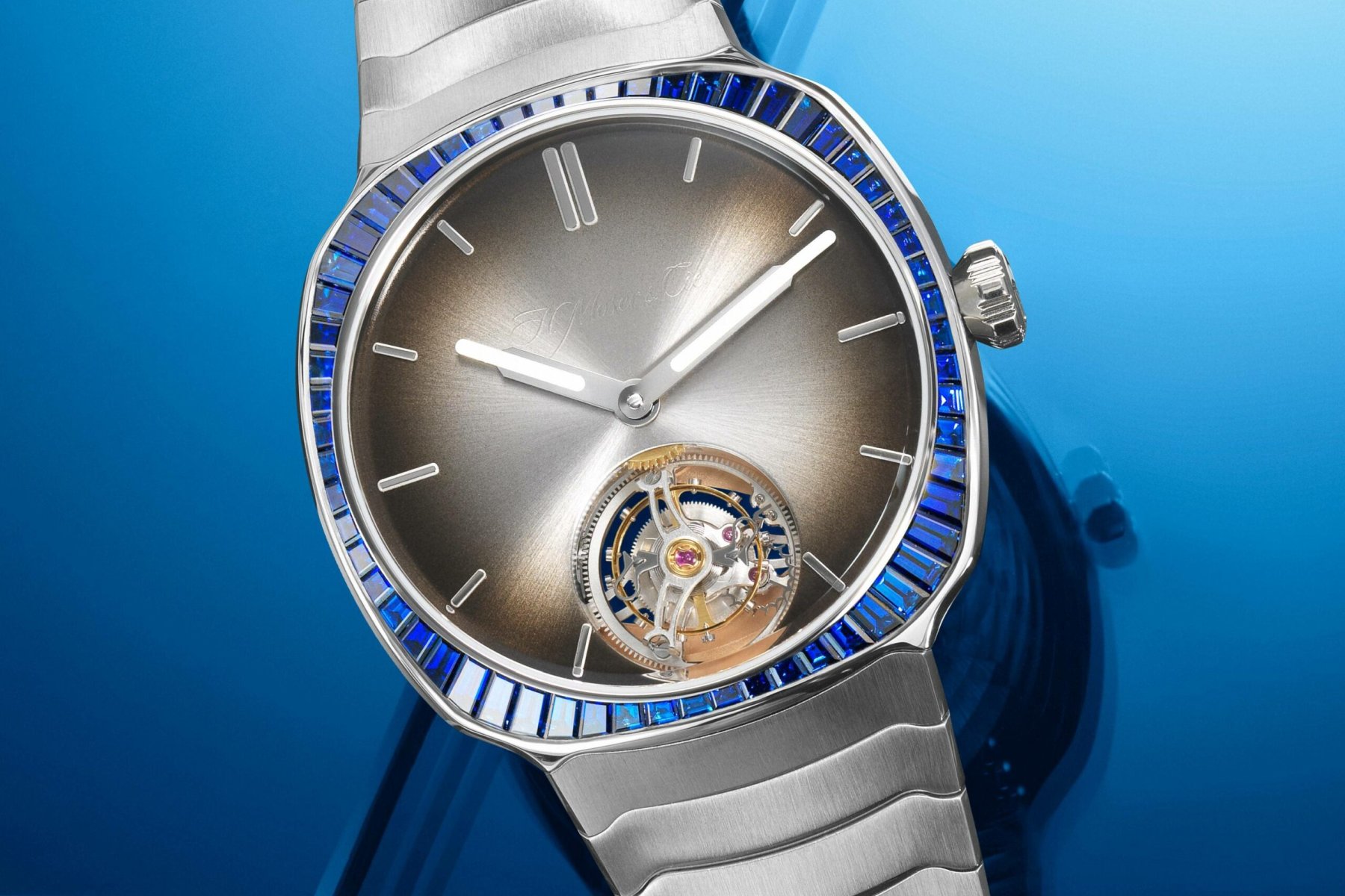 The H. Moser & Cie. Streamliner Tourbillon Bucherer BLUE Is Over The Top And Utterly Desirable