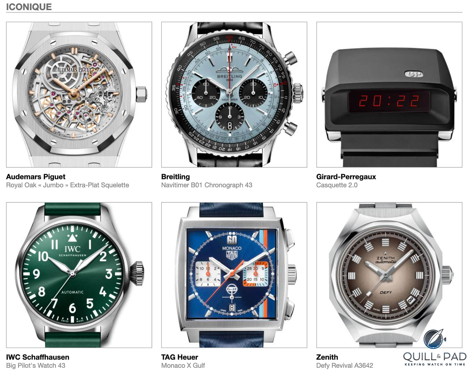 Our Predictions In The Iconic Category Of The 2022 Grand Prix d’Horlogerie de Genève (GPHG): Unanimous Winner In A Redundant Category