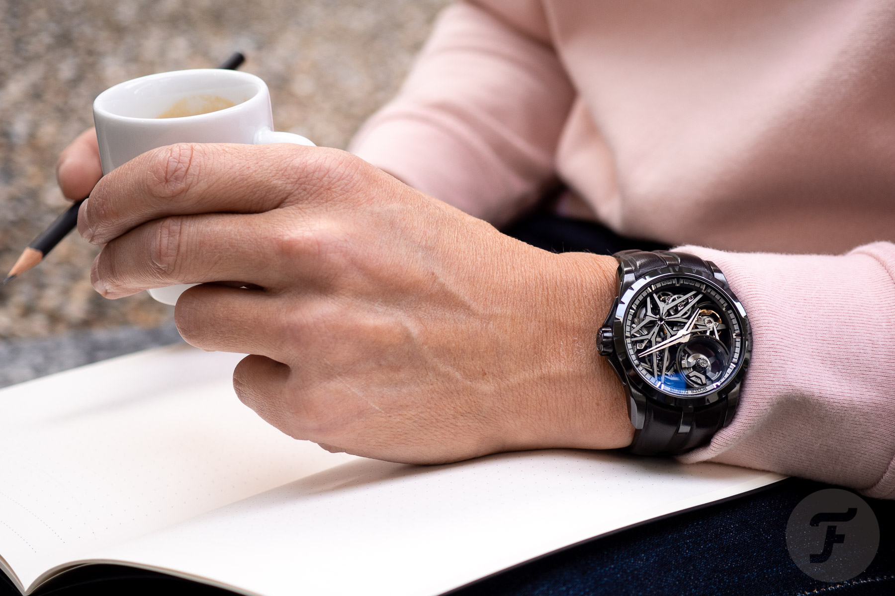 Coffee Corner Watch Talk With A Roger Dubuis Excalibur MB Black Ceramic 42mm On The Wrist