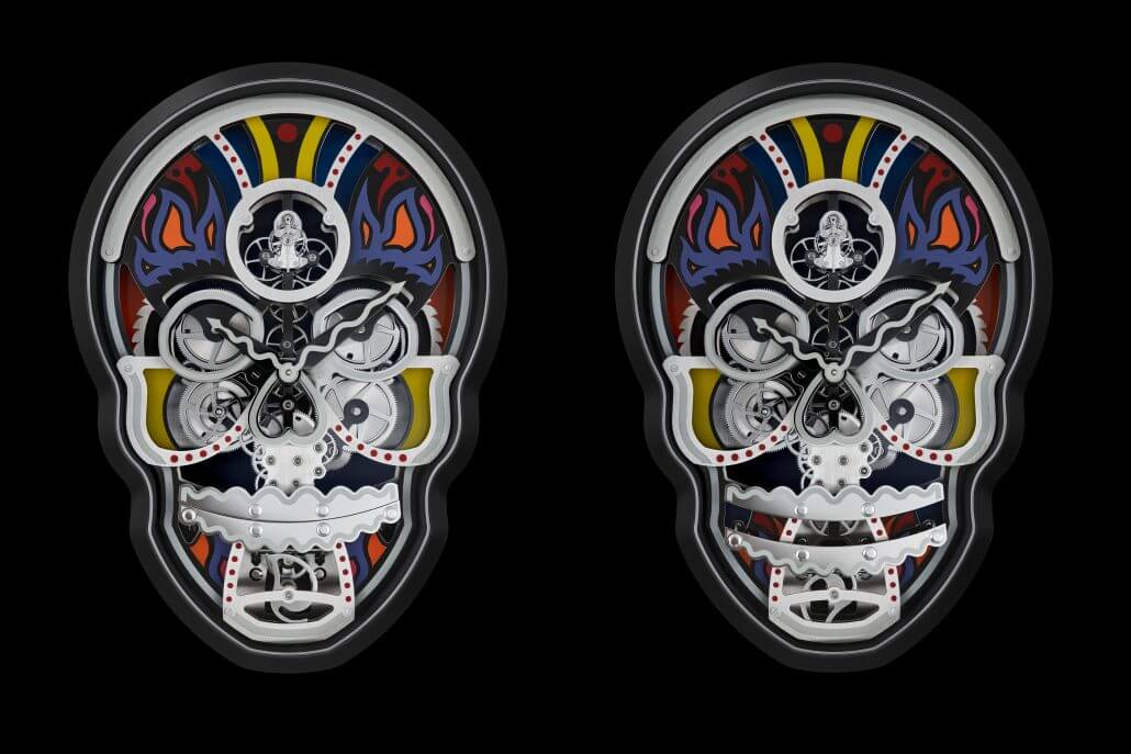 Fiona Krüger Vanitas: A Skull Clock That Yawns To Indicate Becoming Tired And Needing More Energy – Reprise