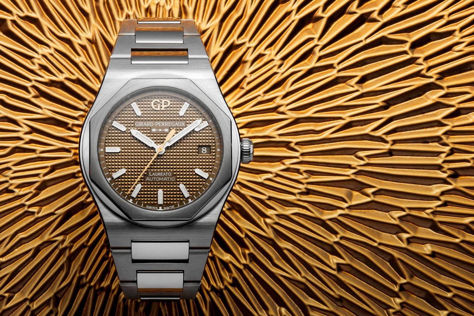 The New Girard-Perregaux Laureato 38mm Copper Is A Rich Take On Bracelet-Bound Perfection