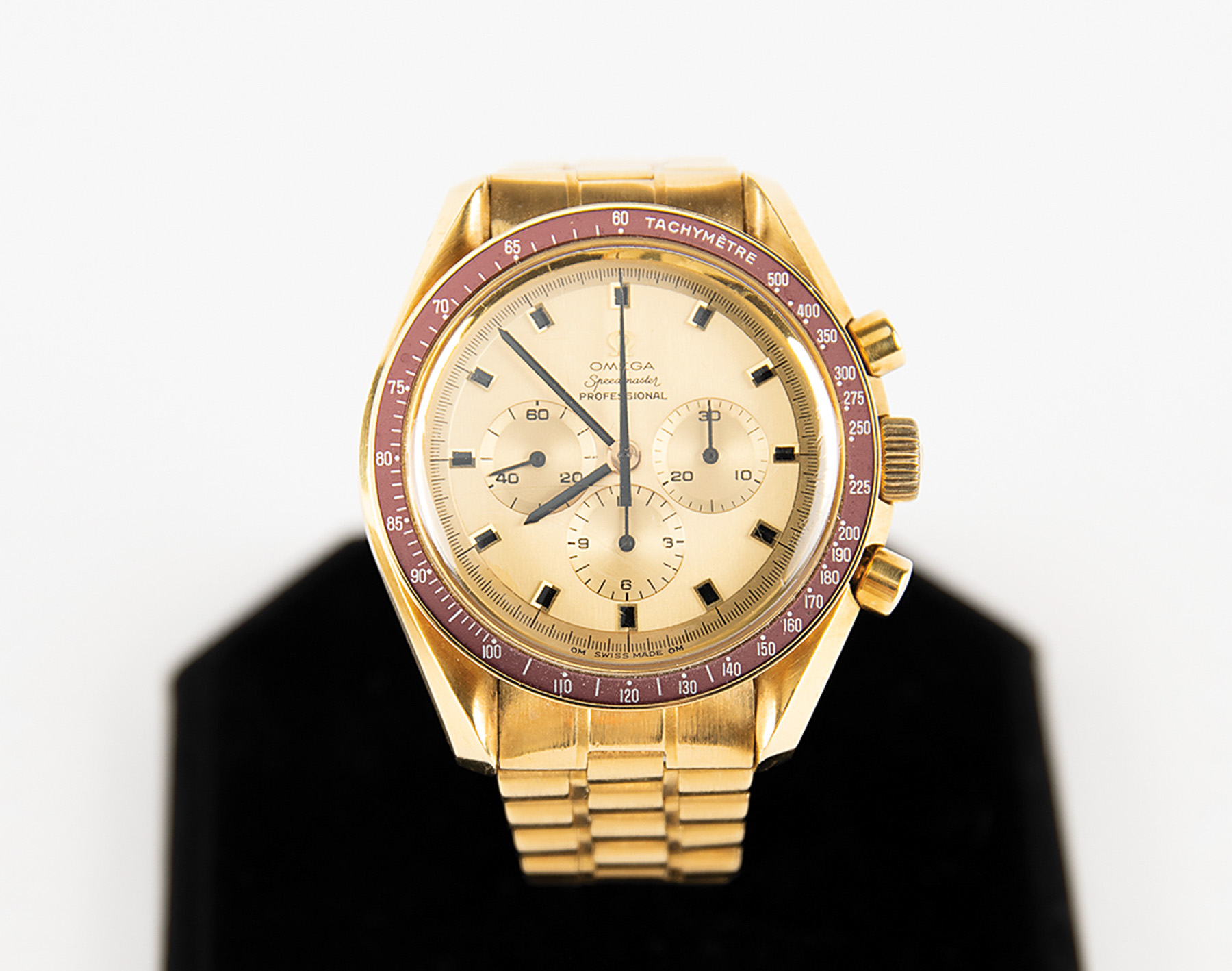 Astronaut Wally Schirra’s Gold Omega Speedmaster Moonwatch Up For Auction