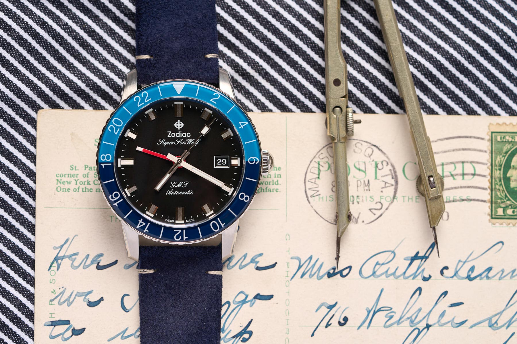 Watch Release: Zodiac Super Sea Wolf GMT Blueberry Limited Edition