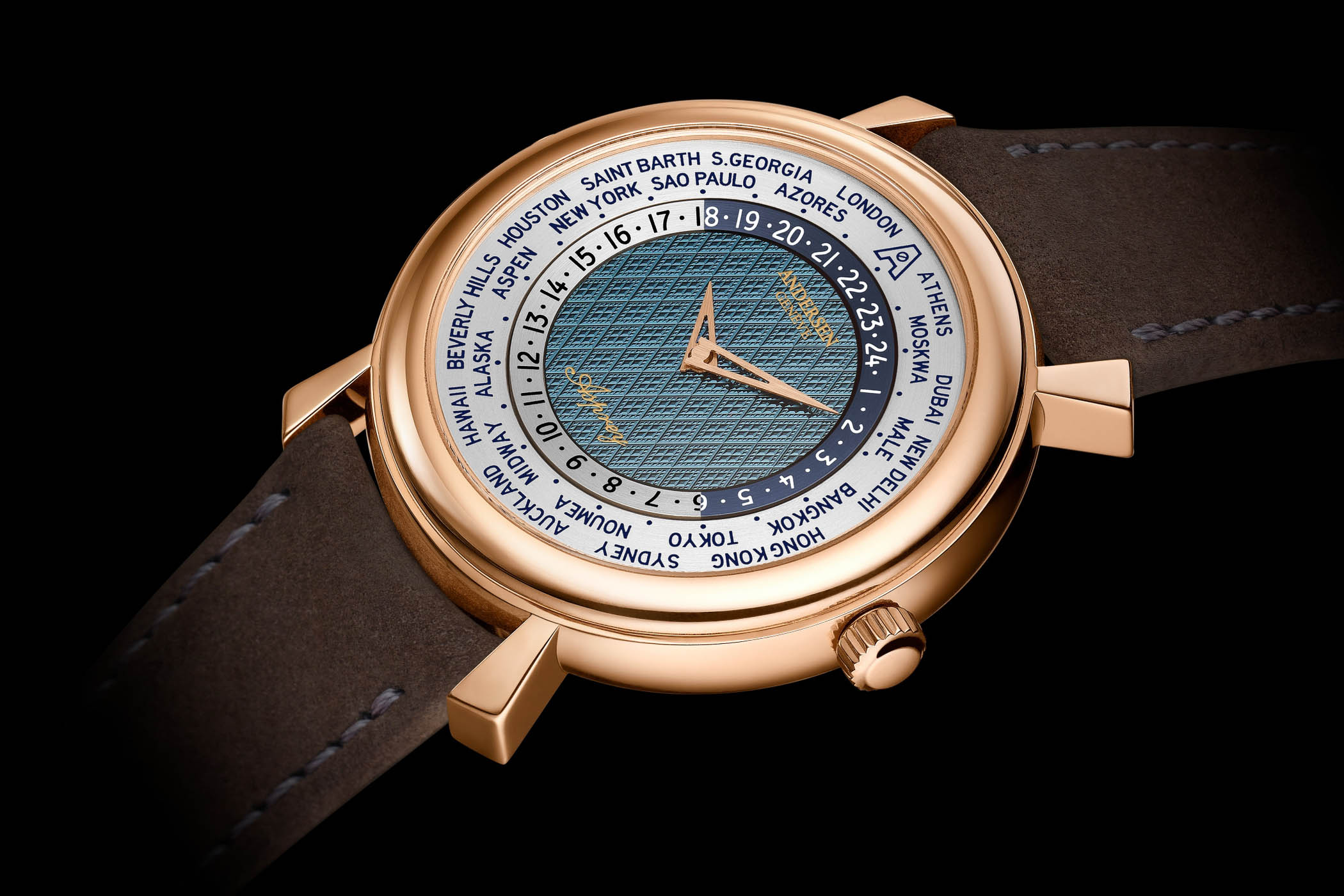 The Andersen Genève × Asprey “Heures Du Monde” Worldtimer — An Evocative Travel Companion