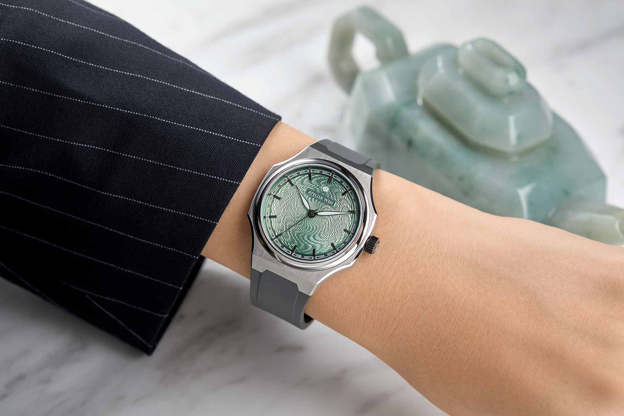 Atelier Wen and Wristcheck Team Up for a Limited Edition Version of the Perception with a Stunning Jade Green Dial