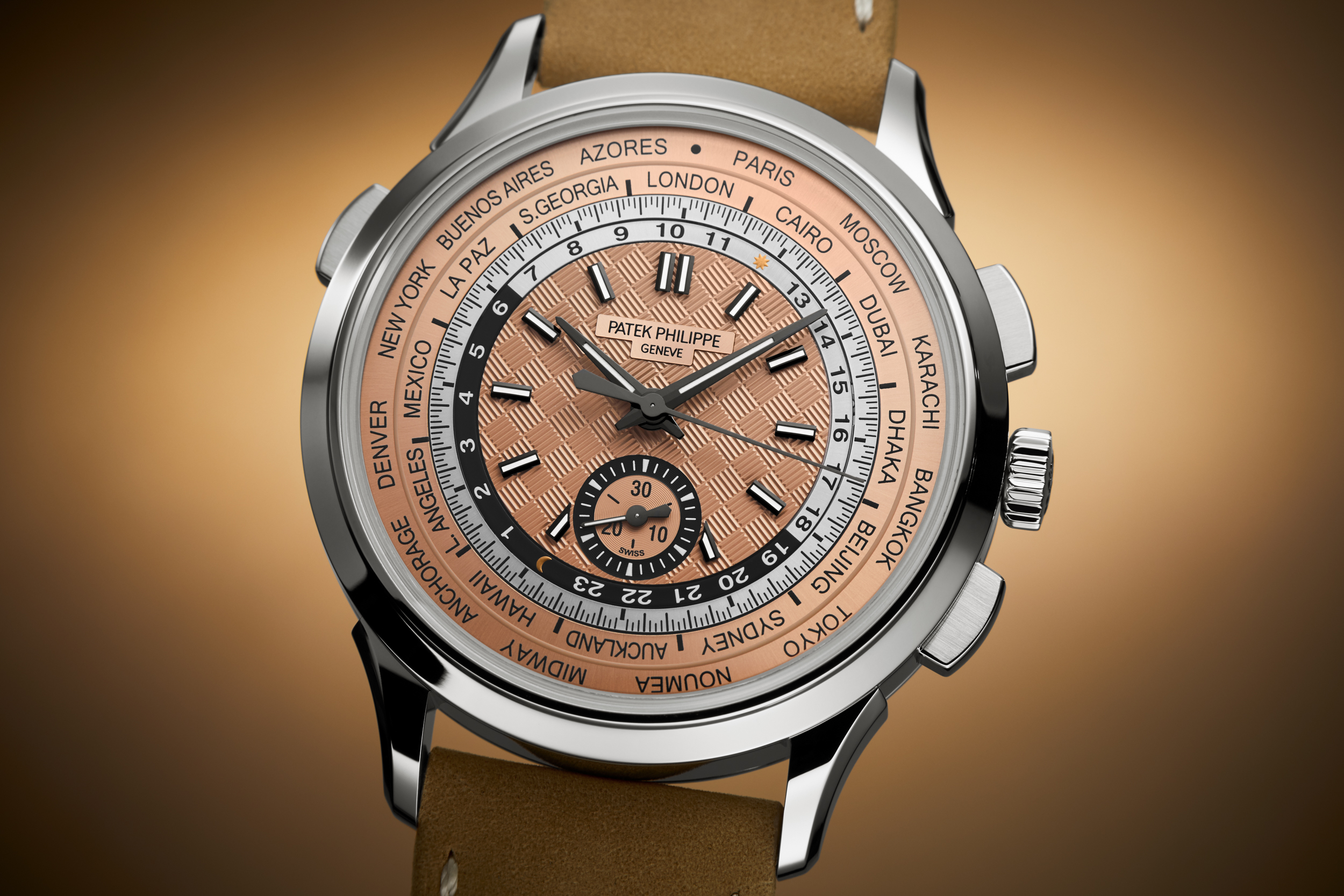 Patek Philippe Introduces 5935A World Time Flyback Chronograph in Steel