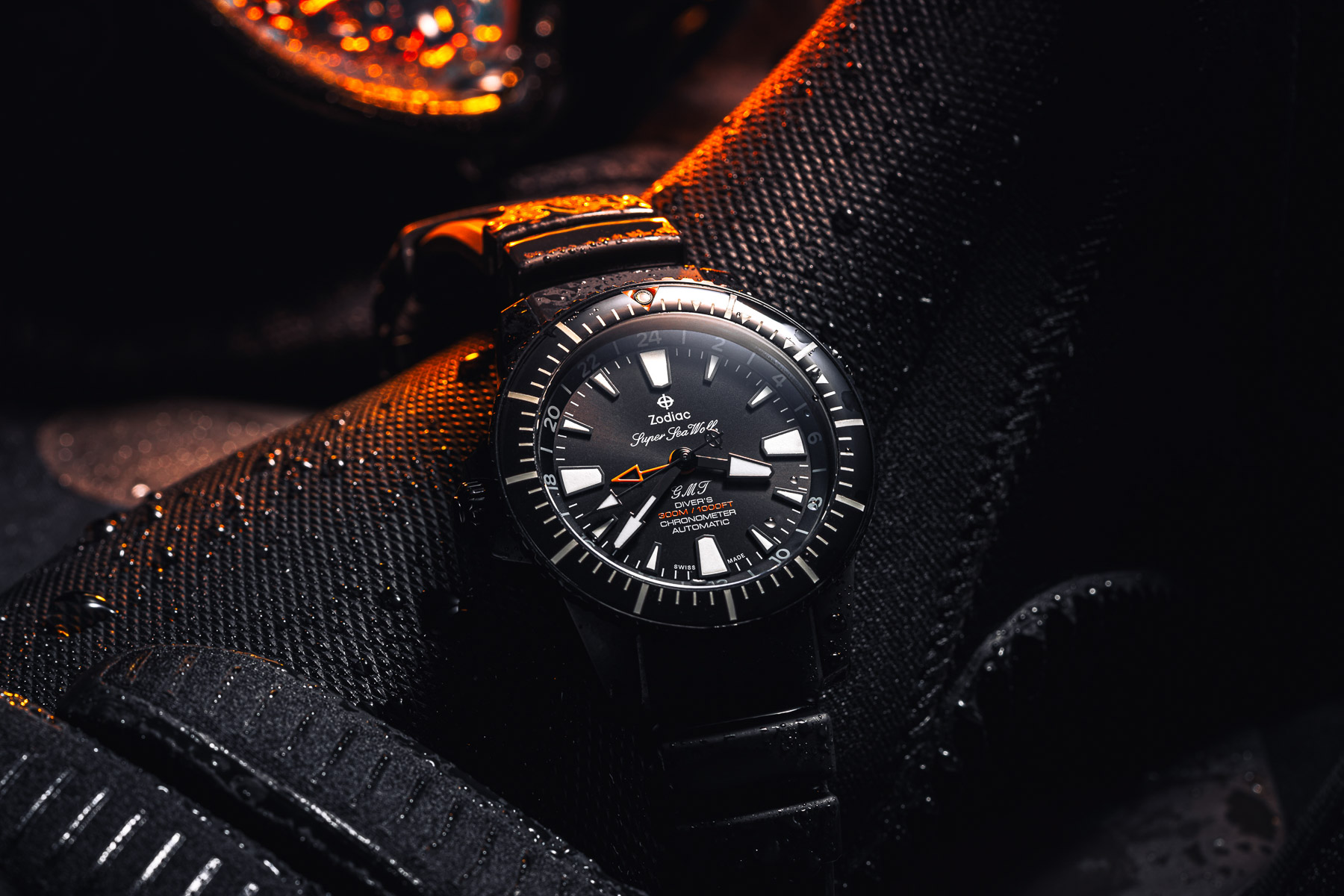 Introducing: The Zodiac Super Sea Wolf Left Hand Drive Pro Diver GMT