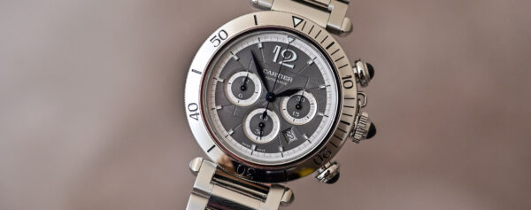 Hands-on – The New Pasha de Cartier Chronograph With Grey Dial