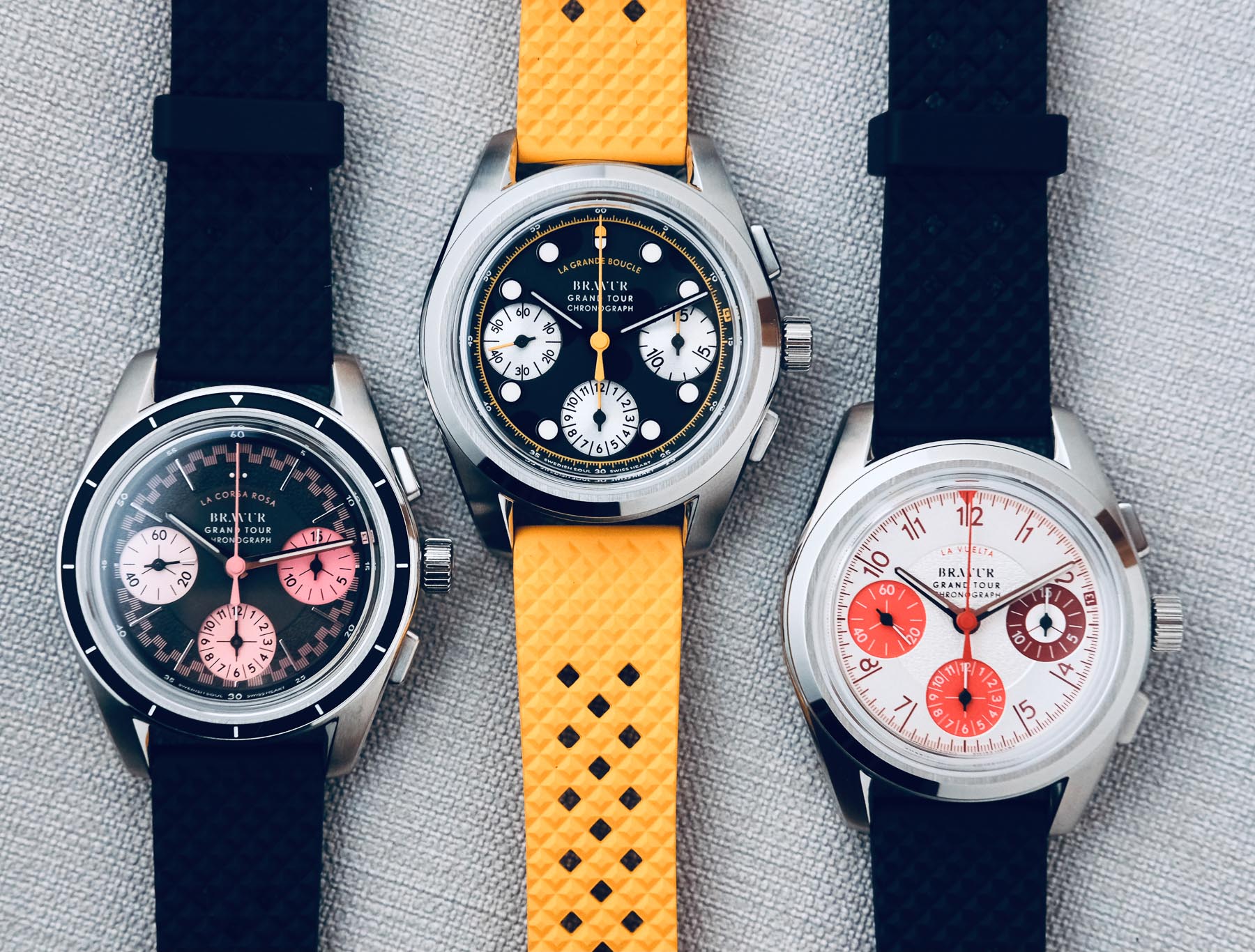 Hands-On With The Cycling-Inspired Bravur Grand Tour Series Chronographs