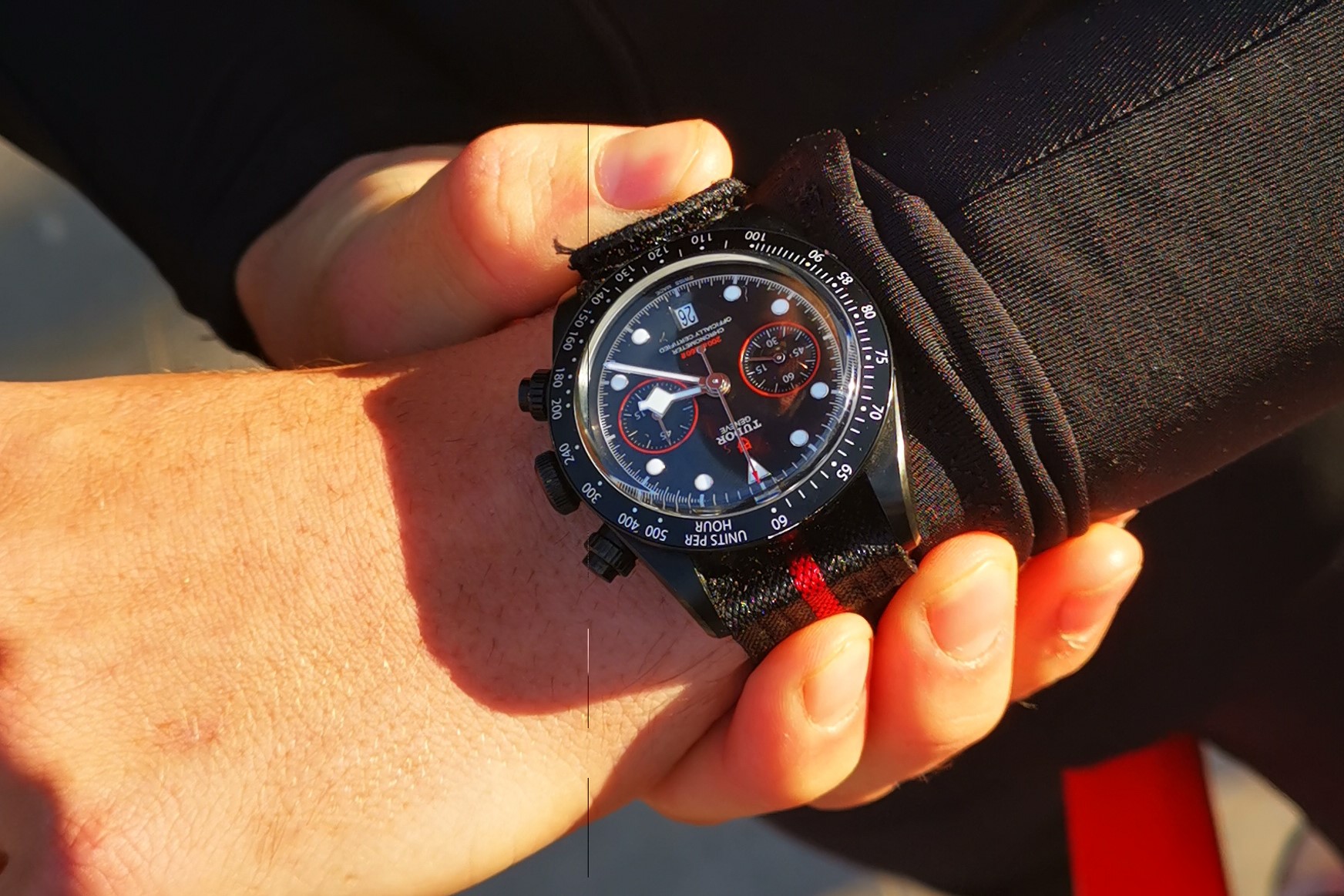 Out Riding With The Tudor Pro Cycling Team: Look At That Team-Only Black Bay Chrono!