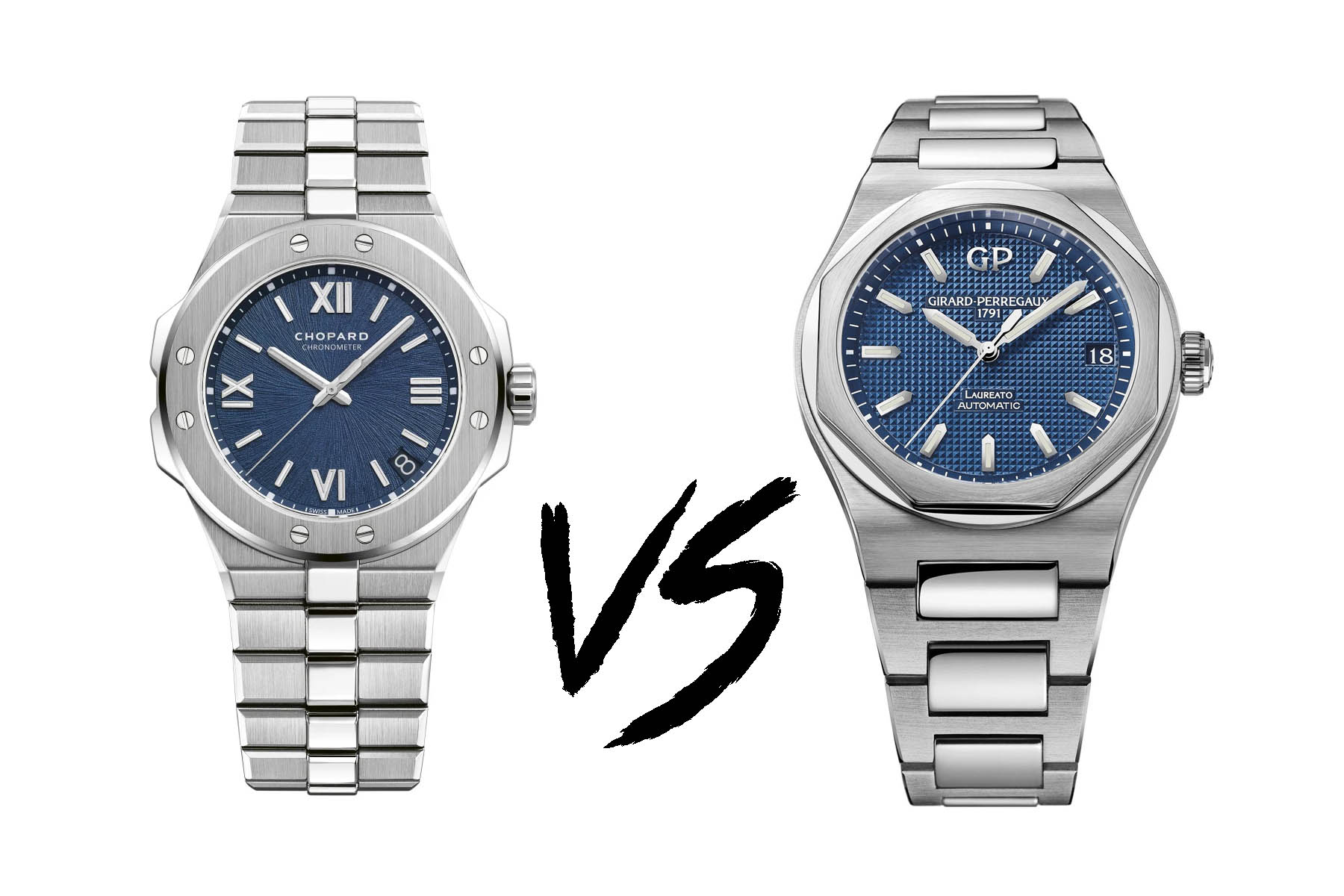 Sunday Morning Showdown: Sport Chic — Girard-Perregaux Laureato Vs. Chopard Alpine Eagle