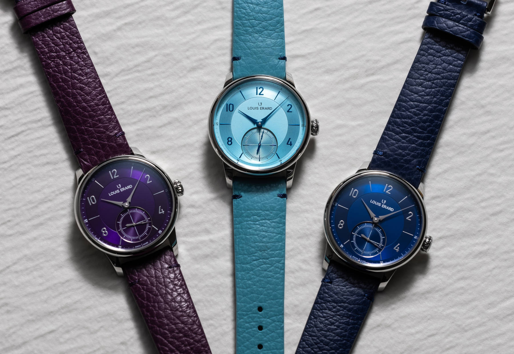 Louis Erard Drops Three New Colors Of The Excellence Petite Seconde