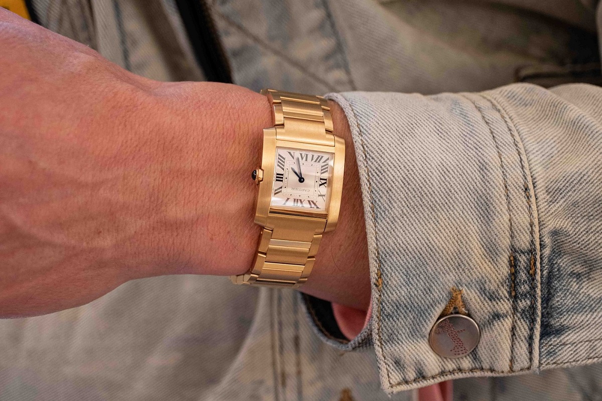 Monday Morning Try-On: The 2023 Cartier Tank Française On The Wrist In The Boutique