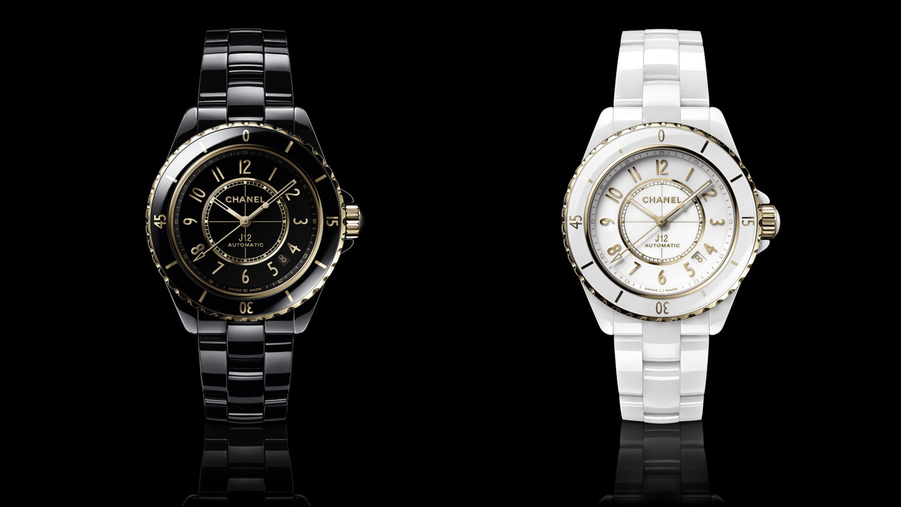A touch of gold for the ceramic Chanel J12