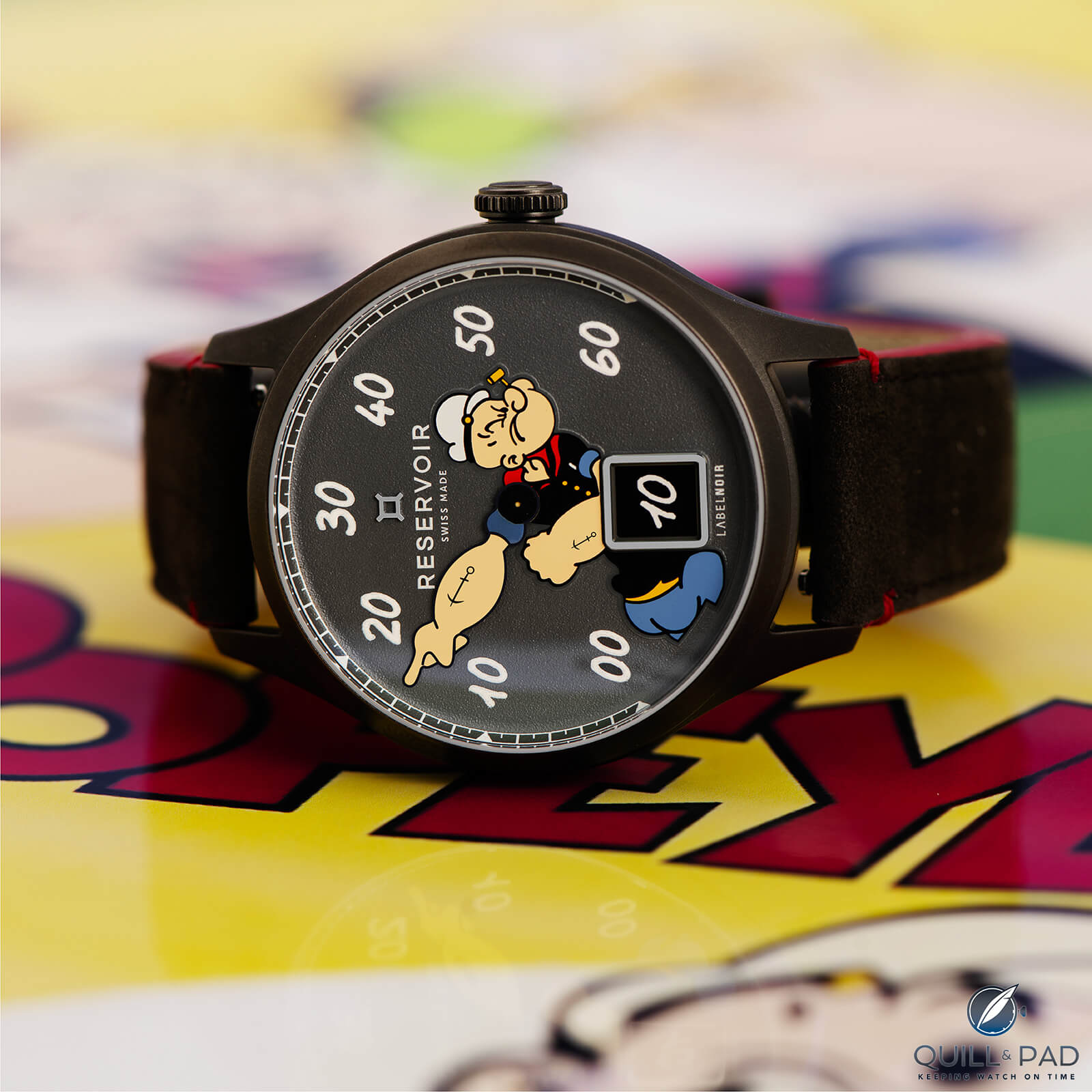 Reservoir x LabelNoir Meets Popeye the Sailor Man: A Playful And Relatively Affordable Jump Hour – Retrograde Minute Complication, “I Yam What I Yam And That’s All What I Am”